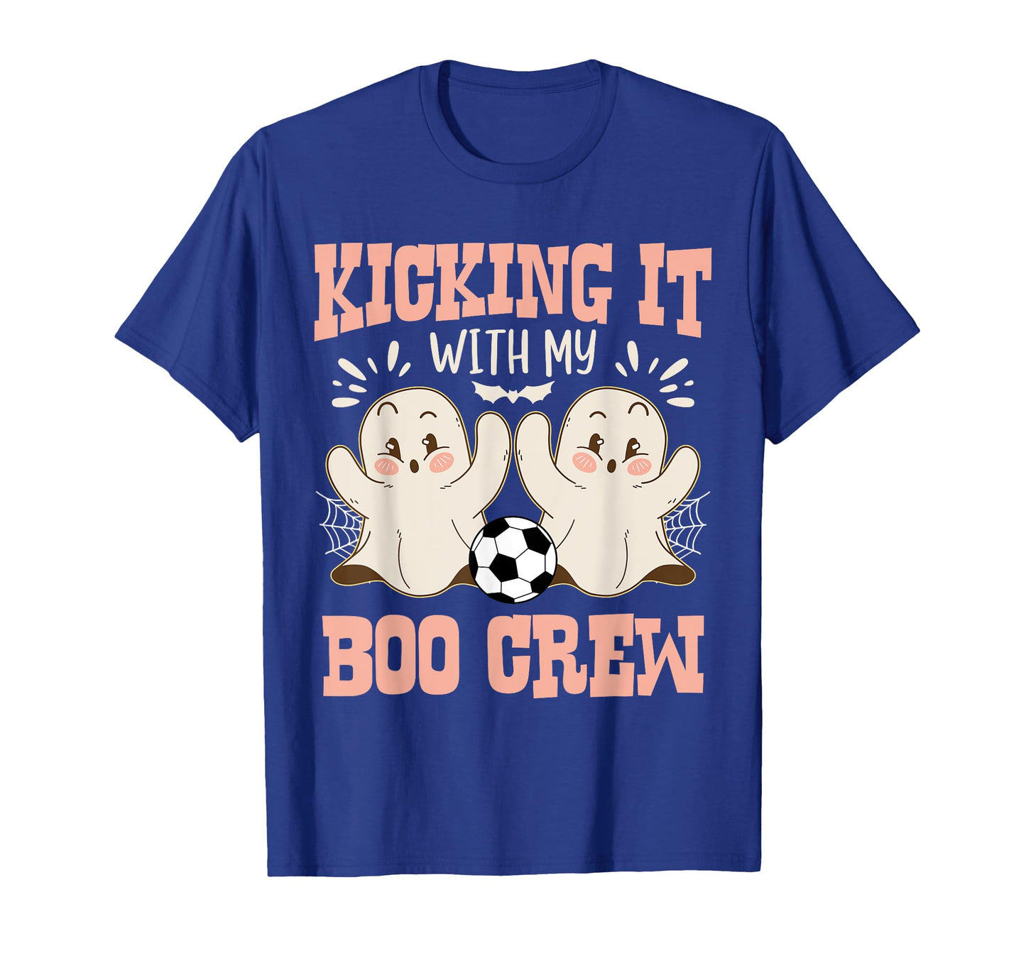 Spooky Halloween Soccer Kicking It With My Boo Crew T-Shirt