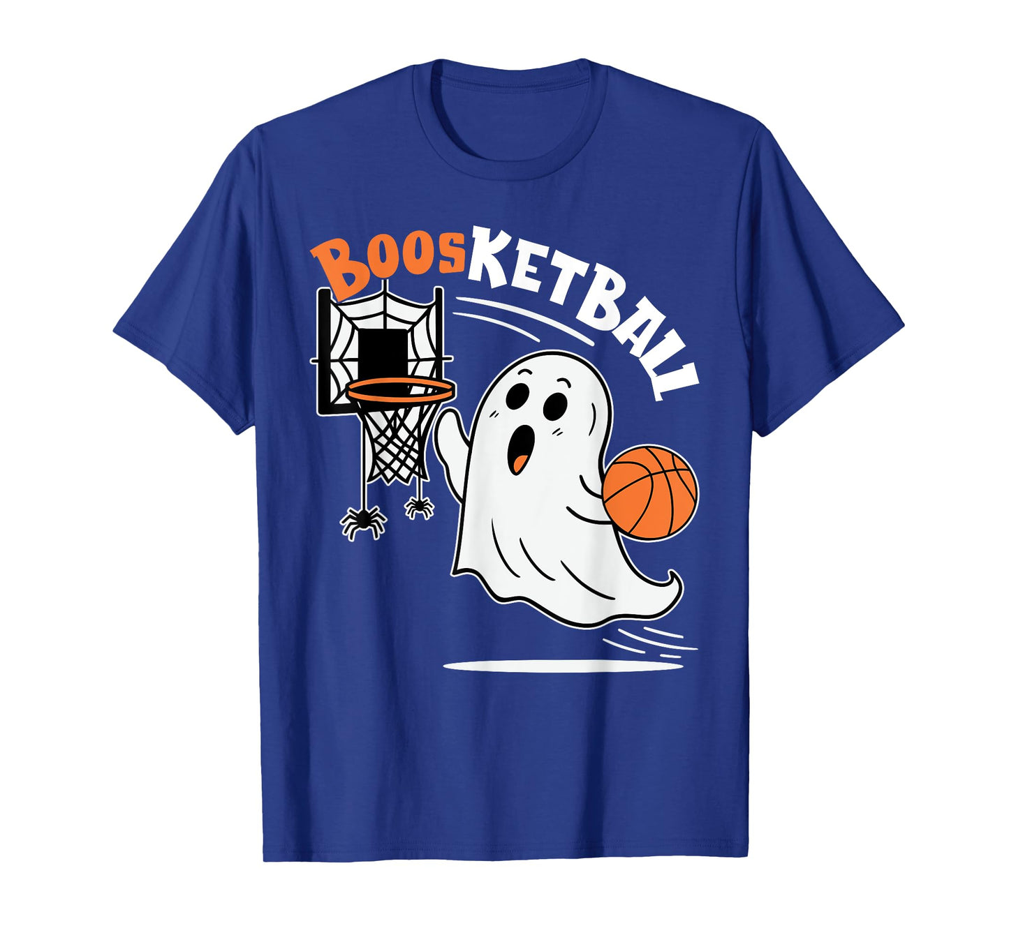 Halloween Ghost Playing Basketball Spooky Ghost Boosketball T-Shirt