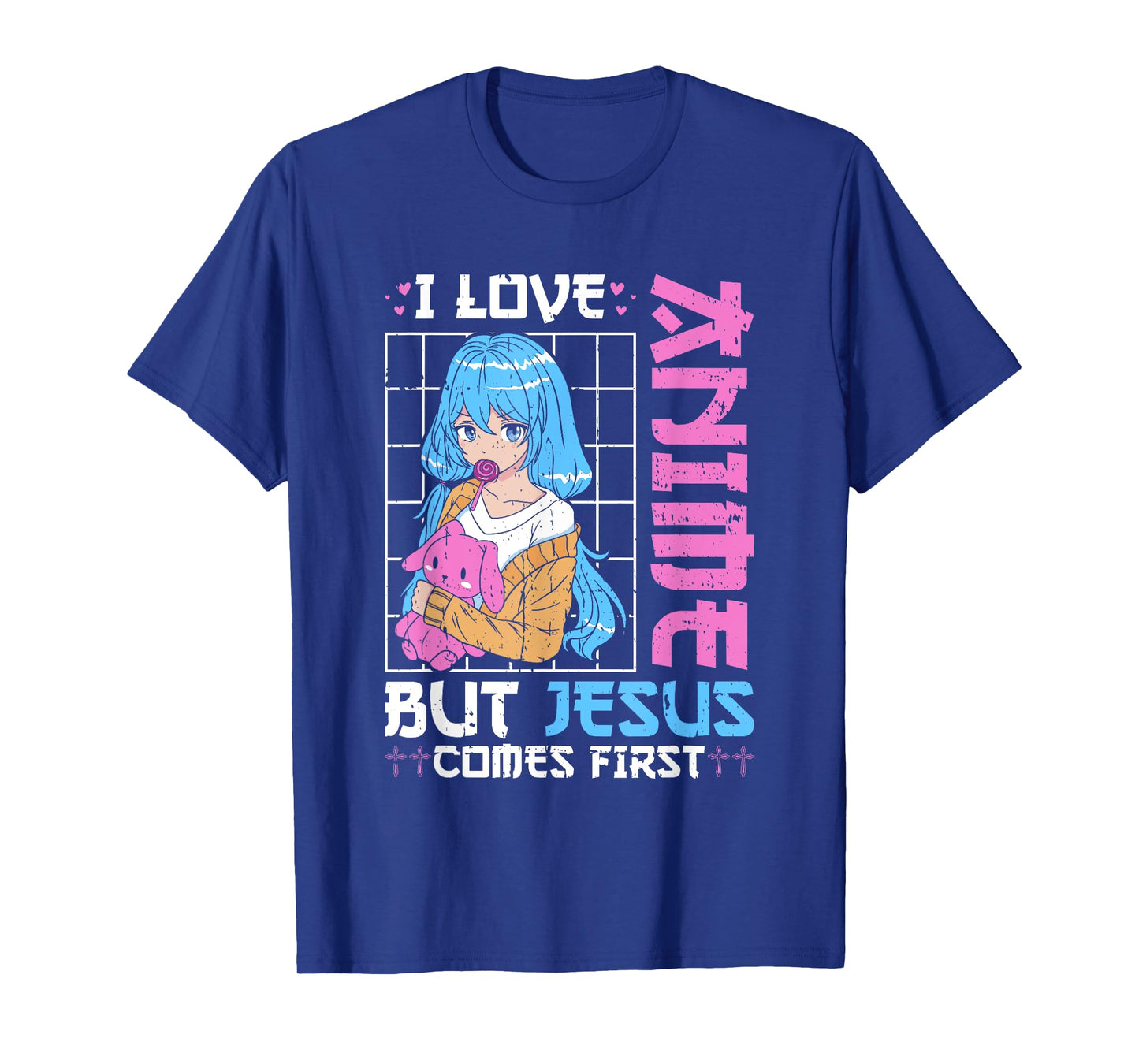 I love Anime but Jesus comes first Anime Lovers T-Shirt
