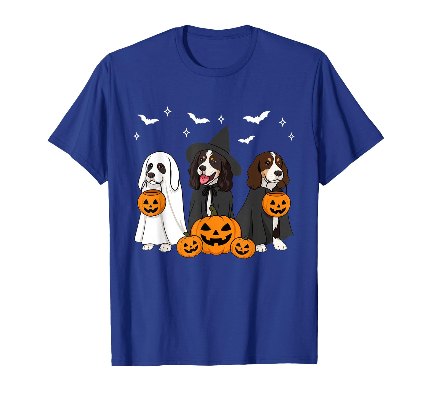 Witch English Springer Spaniel Halloween Springer Spaniel T-Shirt