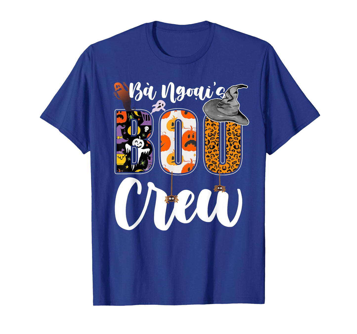 Ba Ngoai's Boo Crew Halloween Grandma Grandkids Matching T-Shirt