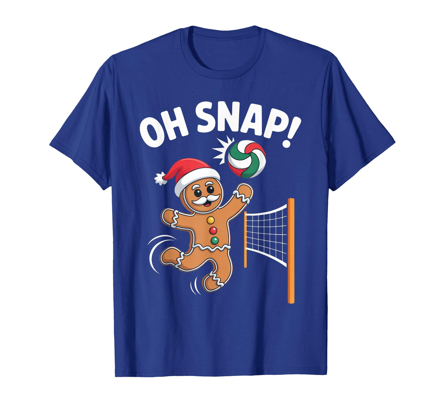Oh Snap Volleyball Gingerbread for Christmas Enthusiasts T-Shirt