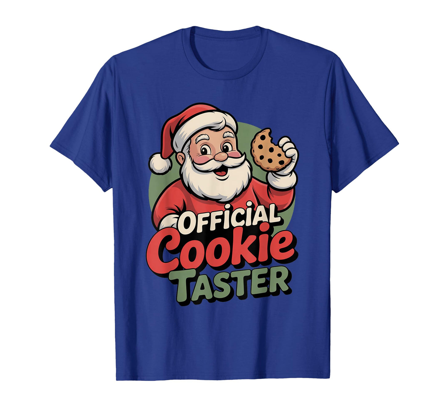 Official Cookie Taster Funny Vintage Santa Christmas T-Shirt