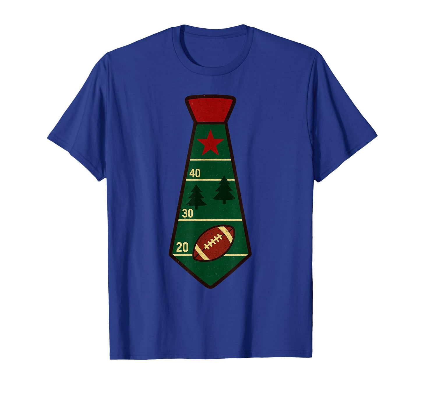 Santa Claus Playing American Football Xmas Holiday Christmas T-Shirt