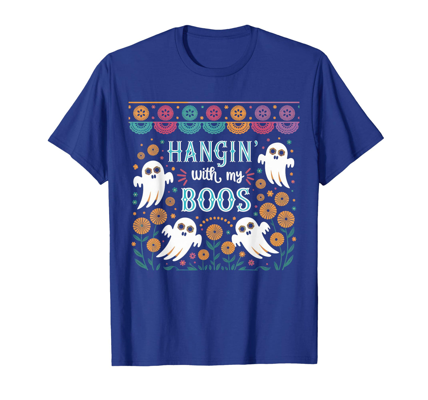 Hangin' with My Boos Tshirt Halloween Ghost Scary Witch Men T-Shirt