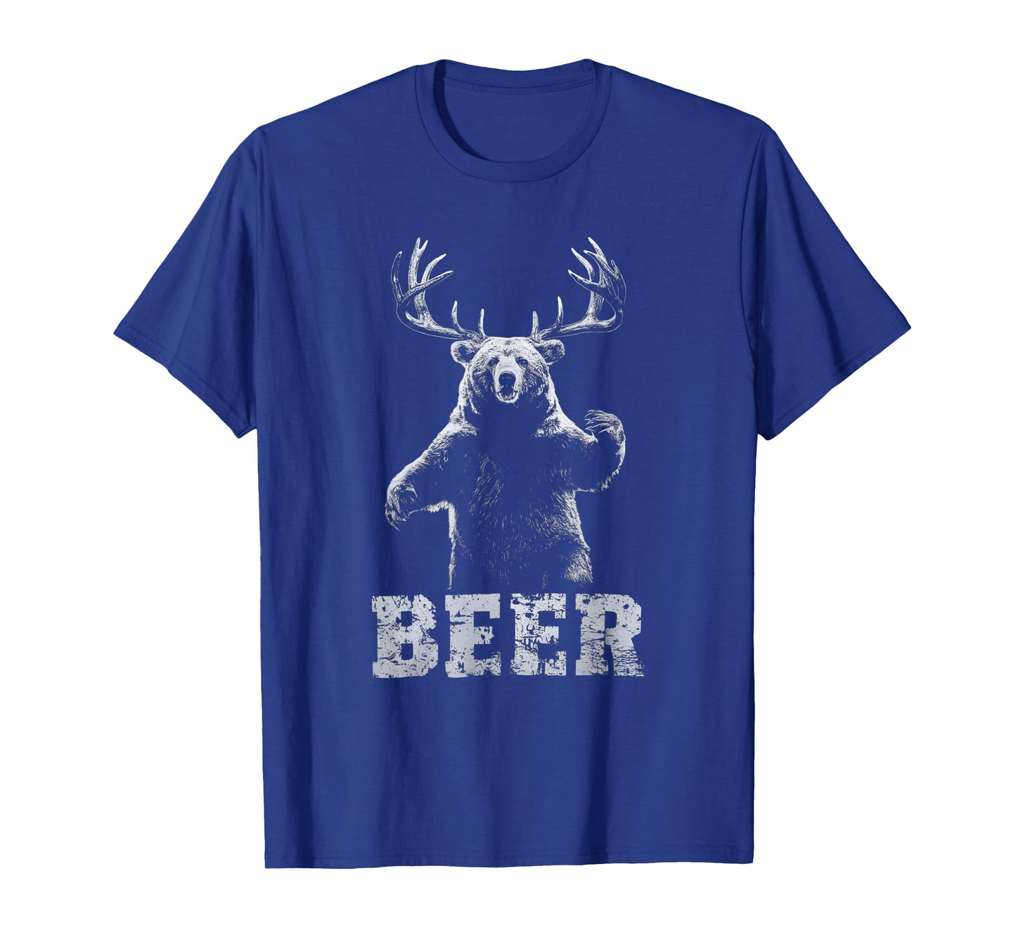 Vintage Bear Deer Hunter Funny Beer Drinker and Hunting T-Shirt
