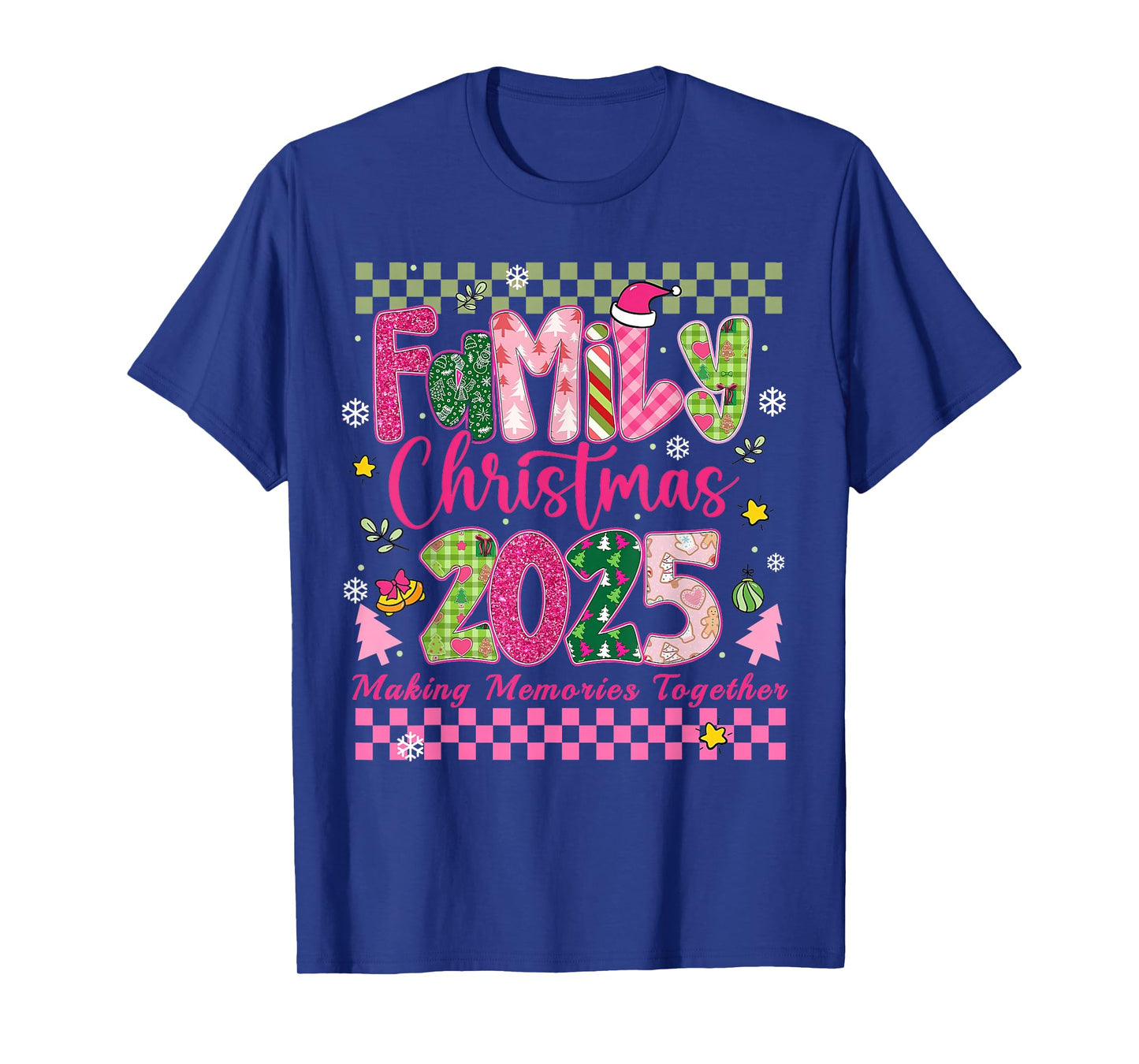Family Christmas 2025 Matching Outfit Squad Santa Preppy T-Shirt