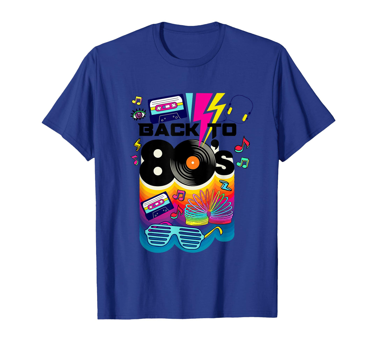 Vintage Retro Back To 80's Tees I Love 80's Graphic Design T-Shirt