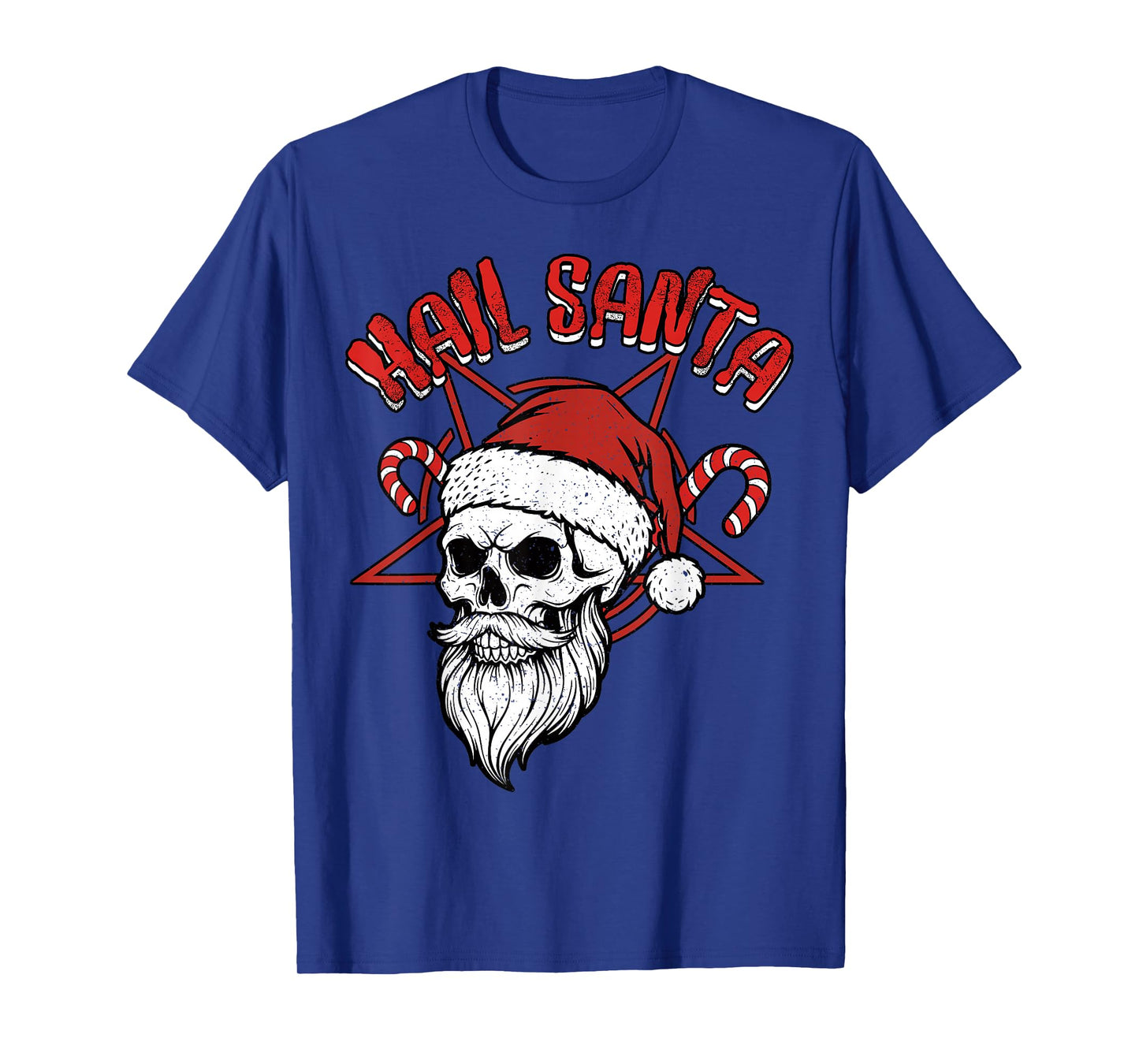 Hail Santa Heavy Wiccan Solstice Gothic Anti Christmas T-Shirt