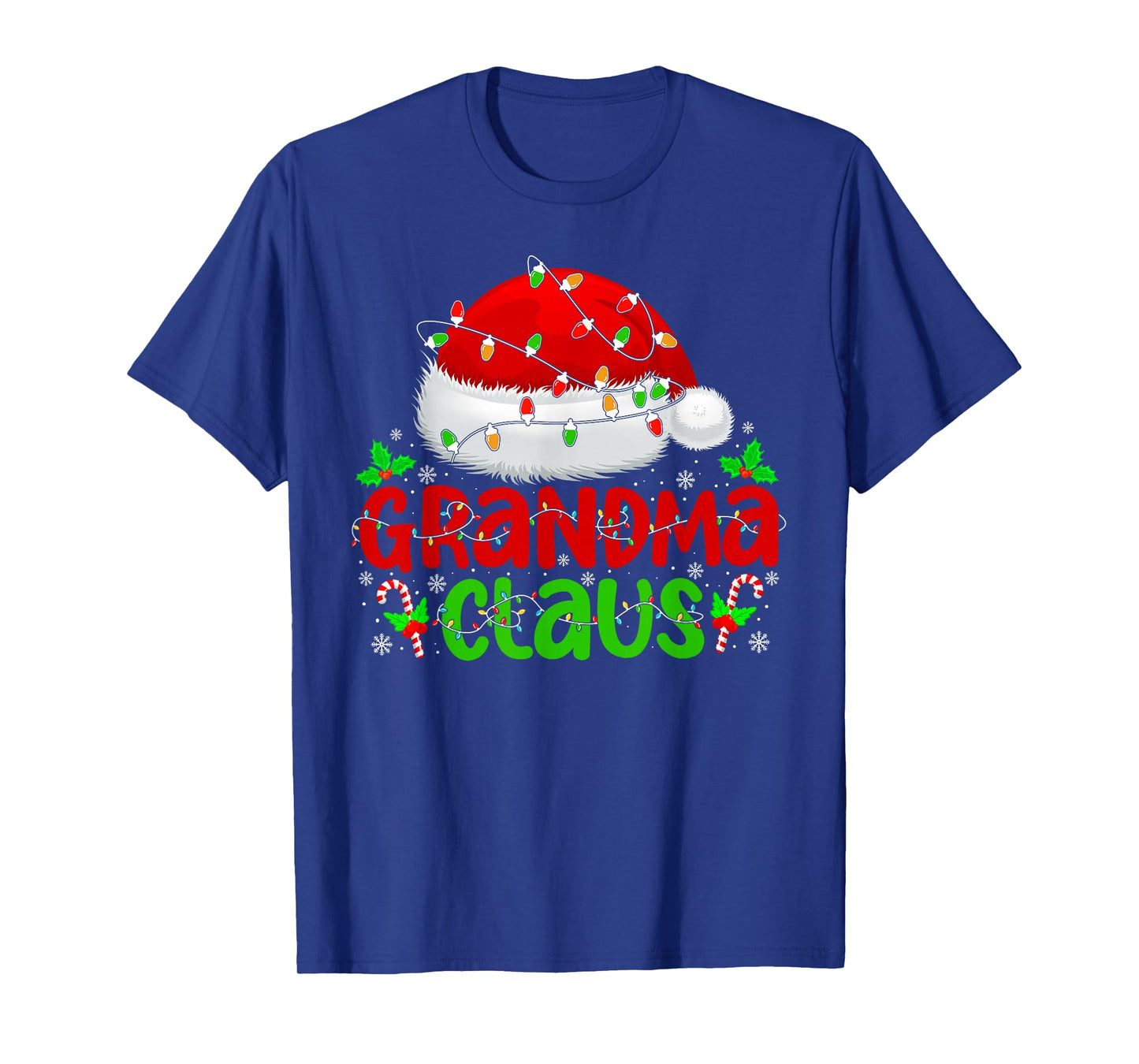 Grandma Claus Xmas Santa Matching Family Christmas Pajamas T-Shirt