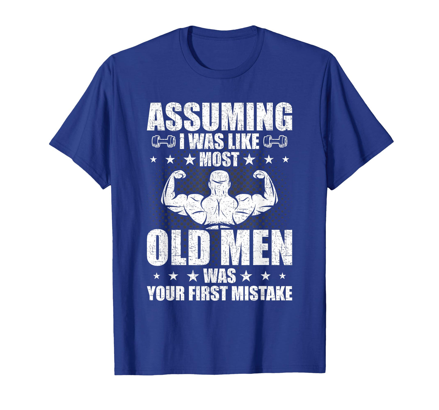 Old Man Weightlifting Bodybuilding Weightlifting Workout T-Shirt