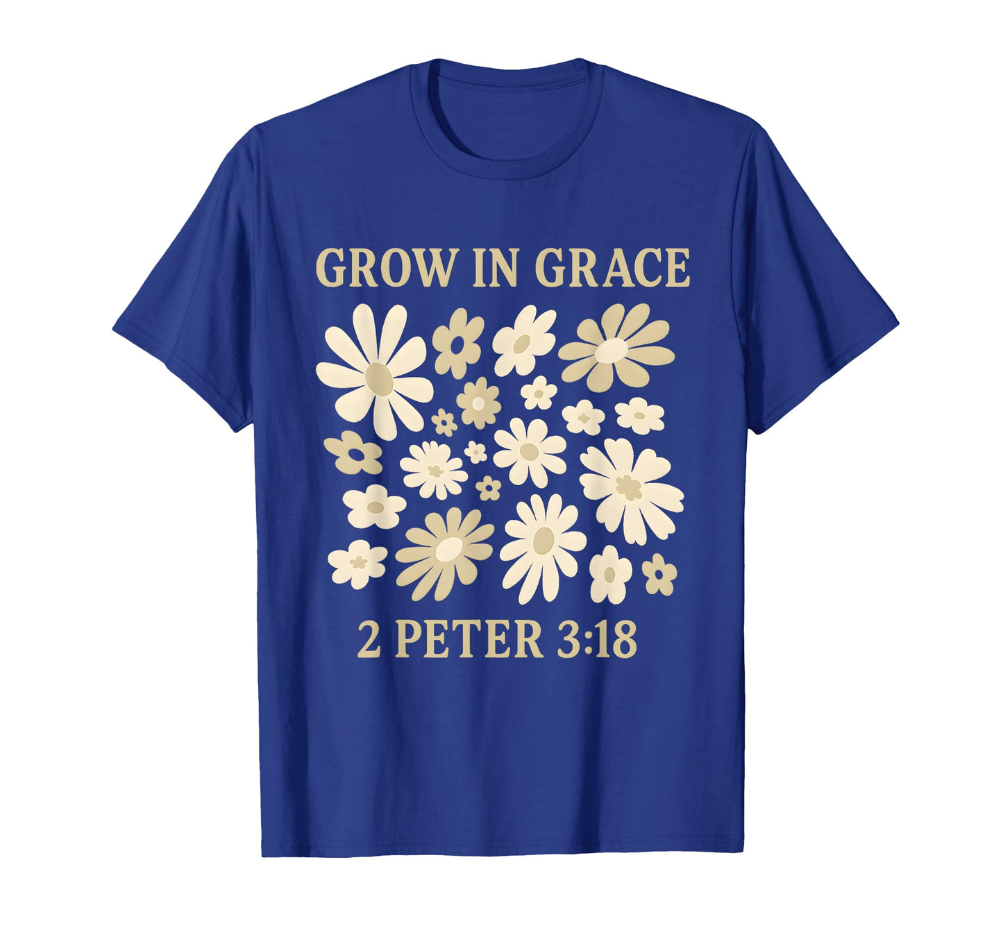 Boho Catholic Jesus Bible Verse Tee Kids Girls 2 Peter 3 18 T-Shirt