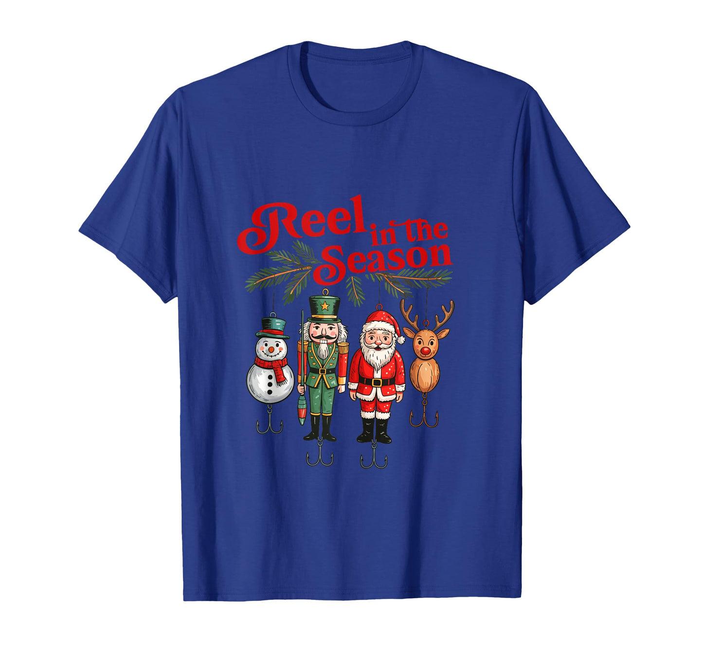 Reel in The Season Christmas Fishing Tank Top