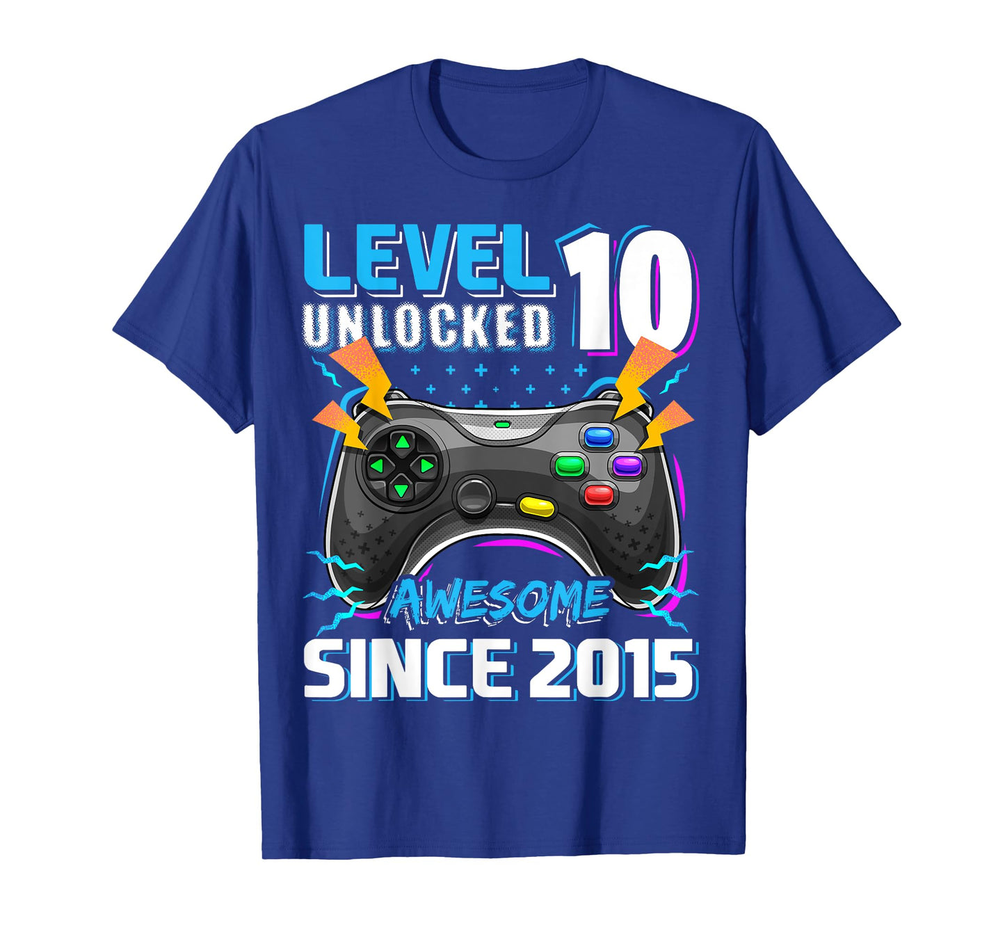 10th Birthday Boy Level 10 Gamer 10 Year Video Game Party T-Shirt