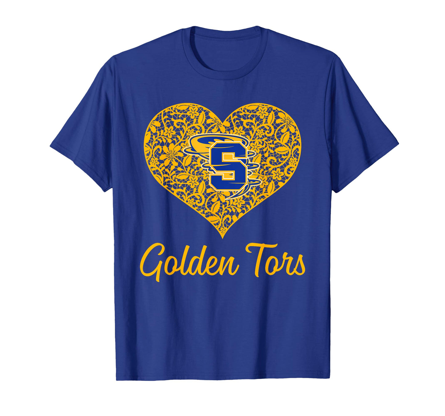 Sulphur Golden Tors Logo Lace Heart HS T-Shirt