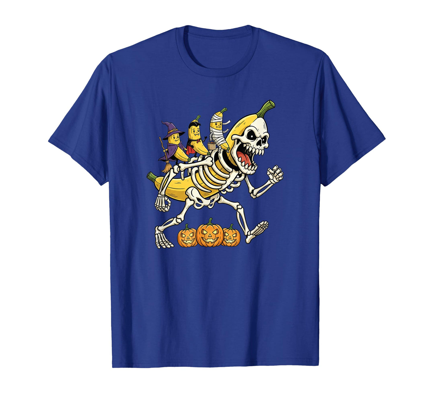 Funny Banana Skeleton Mummy Witch Halloween Kids Mens Womens T-Shirt