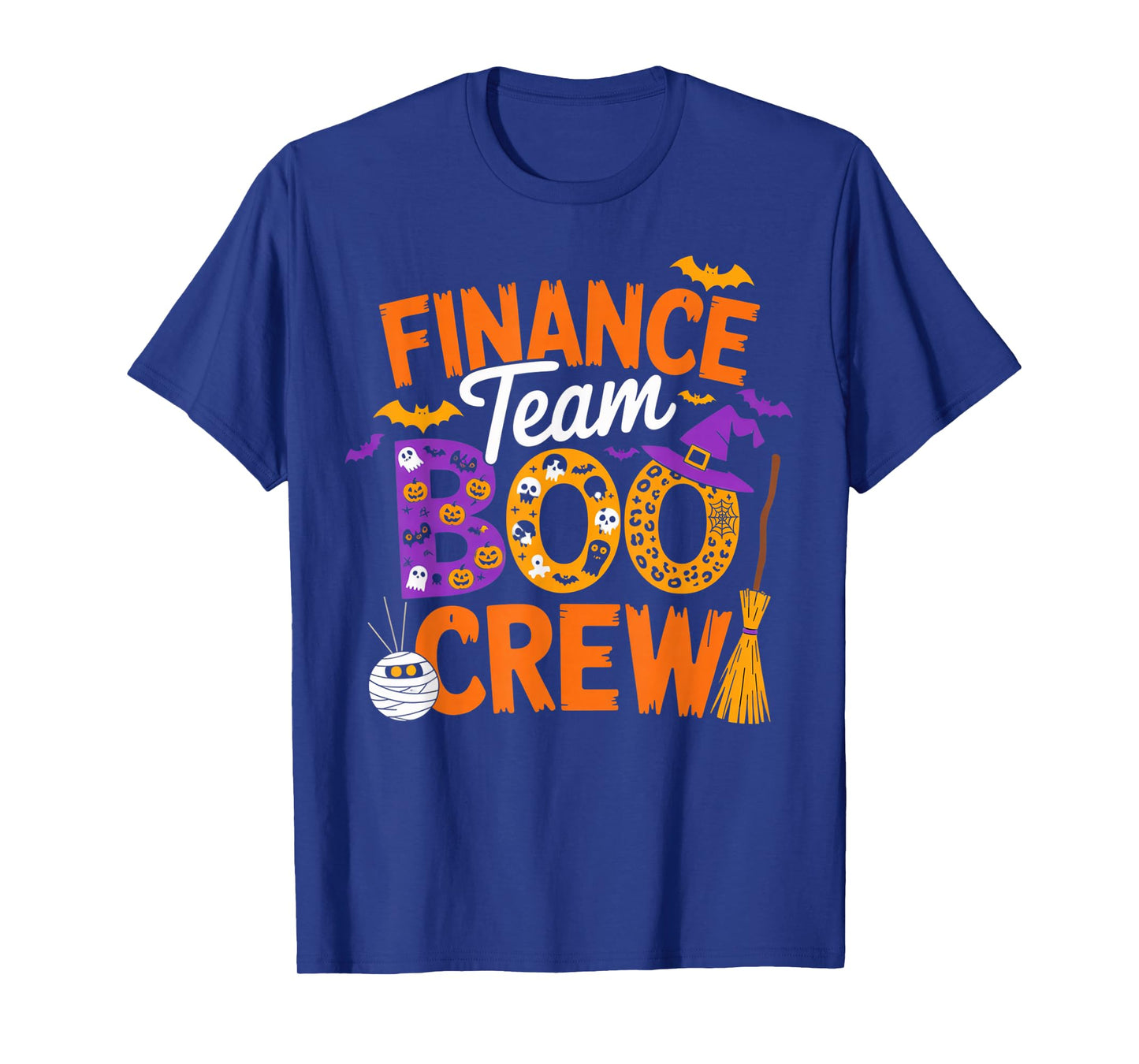 Finance Team Boo Crew Halloween Matching Spooky Outfit T-Shirt