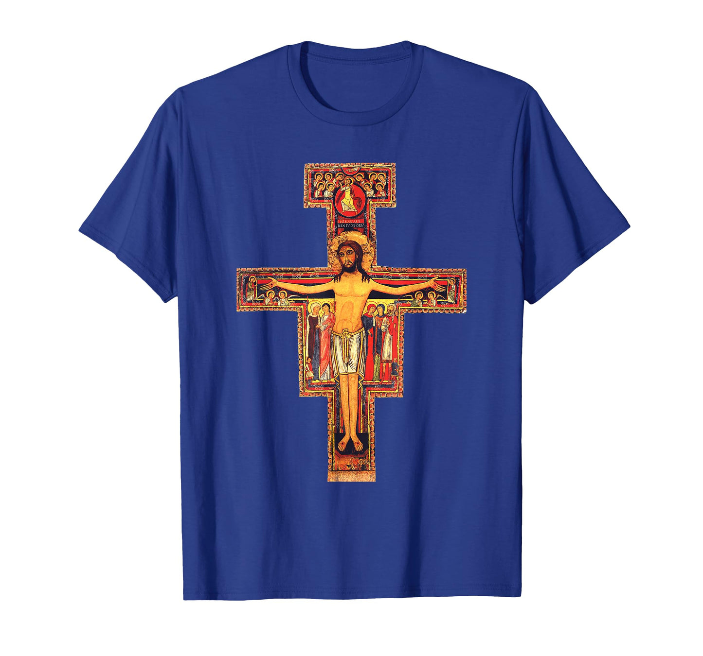San Damiano Catholic Saint Cross T-Shirt