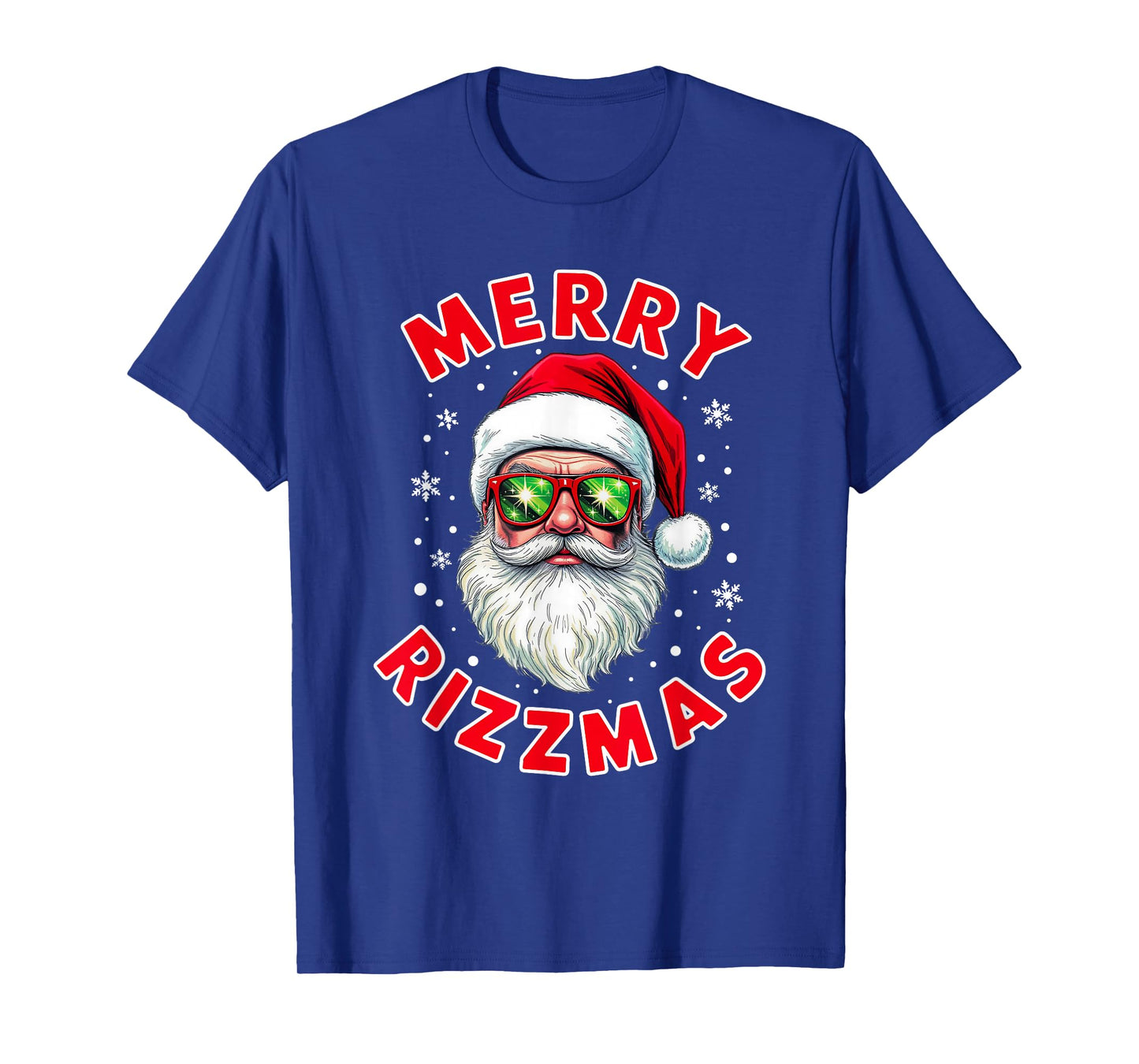 Merry Rizzmas Christmas Rizz Cool Santa Sunglasses Xmas Pjs T-Shirt