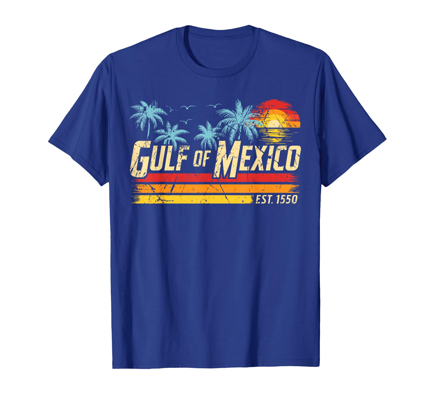 Gulf of Mexico Forever Retro Vintage Beach Mens Women T-Shirt