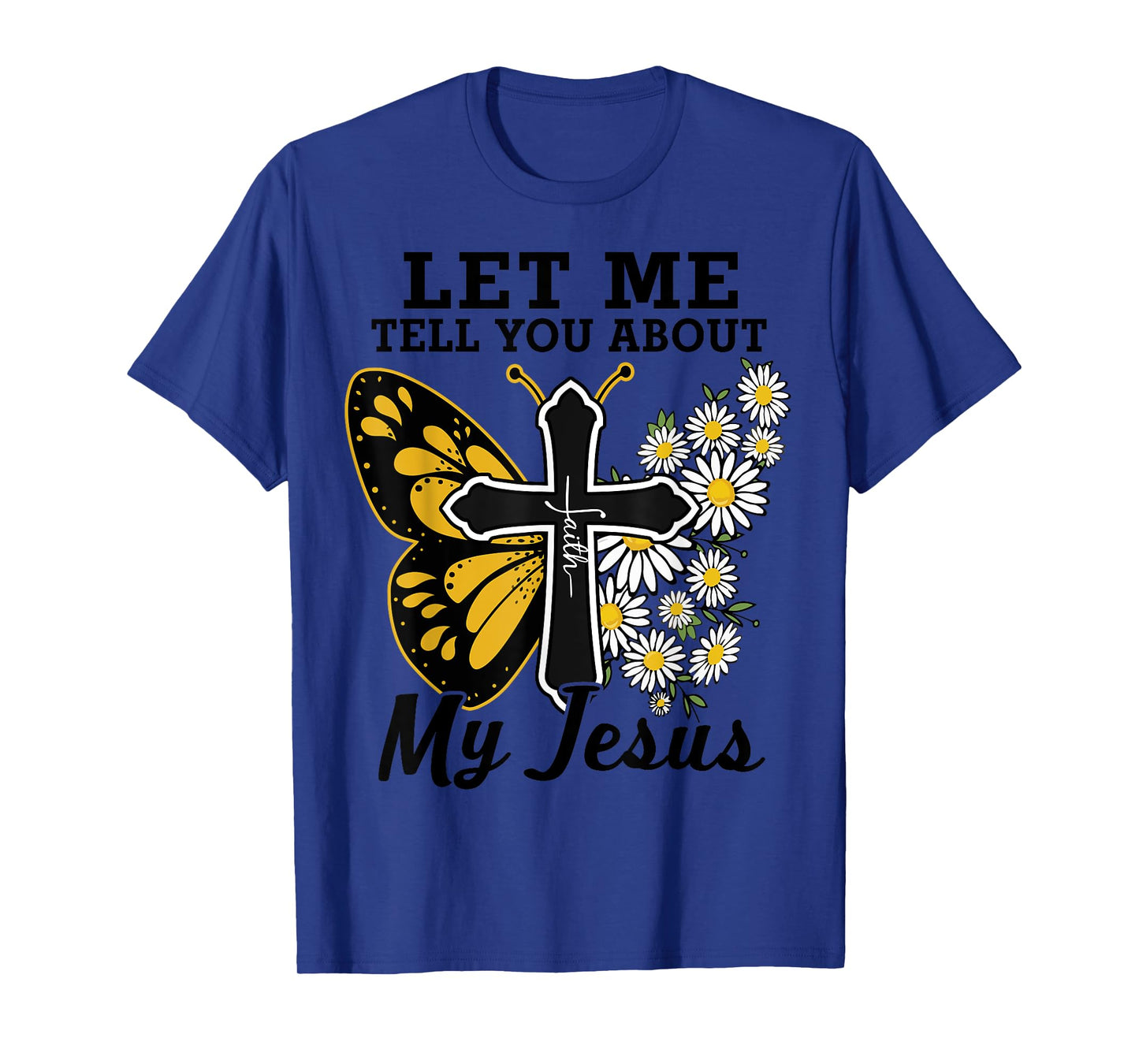 Lets Me Tell You About Jesus Teen Girl Women Cute Christian T-Shirt