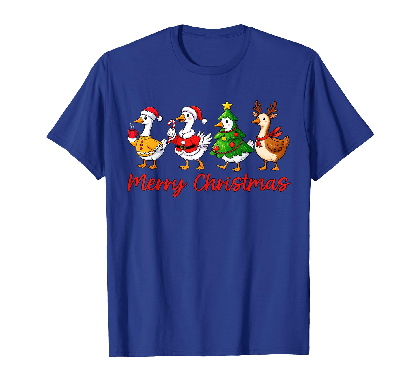 Merry Christmas Funny Merry Goosemas Christmas Silly Goose T-Shirt