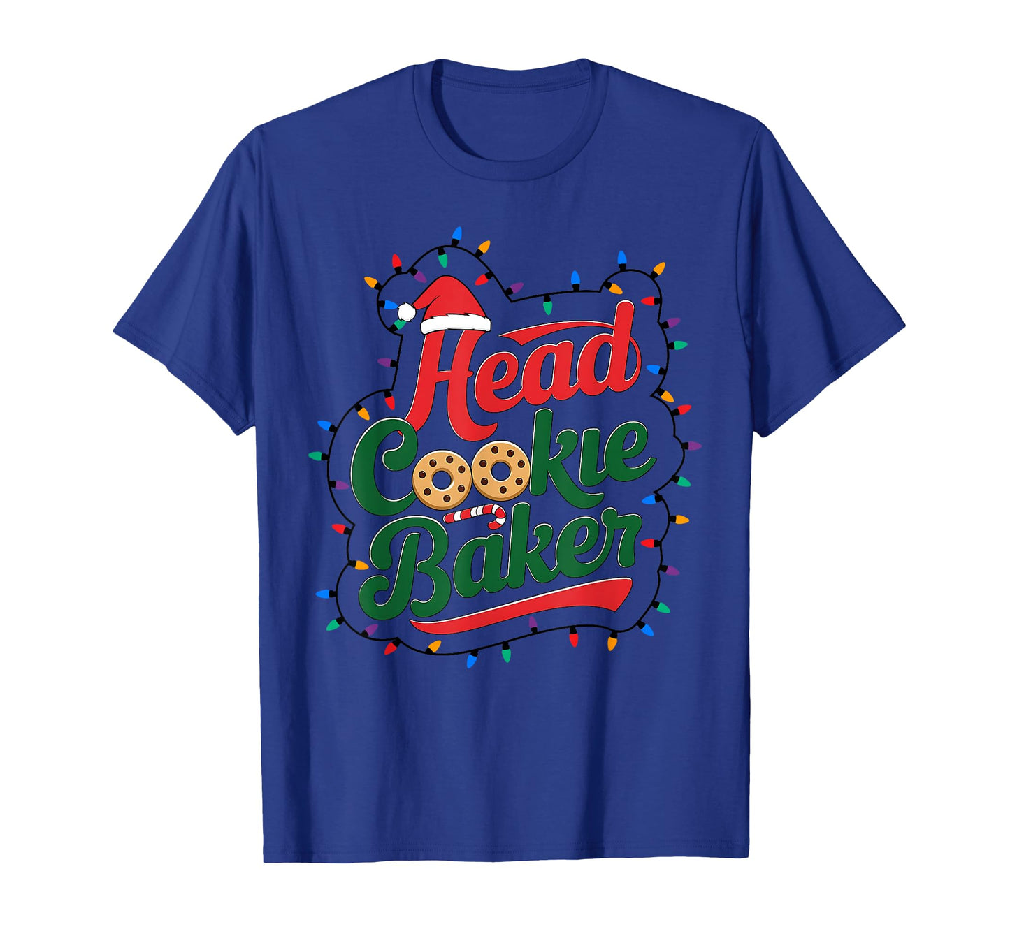 Head Cookie Baker Christmas Cookie Baking T-Shirt