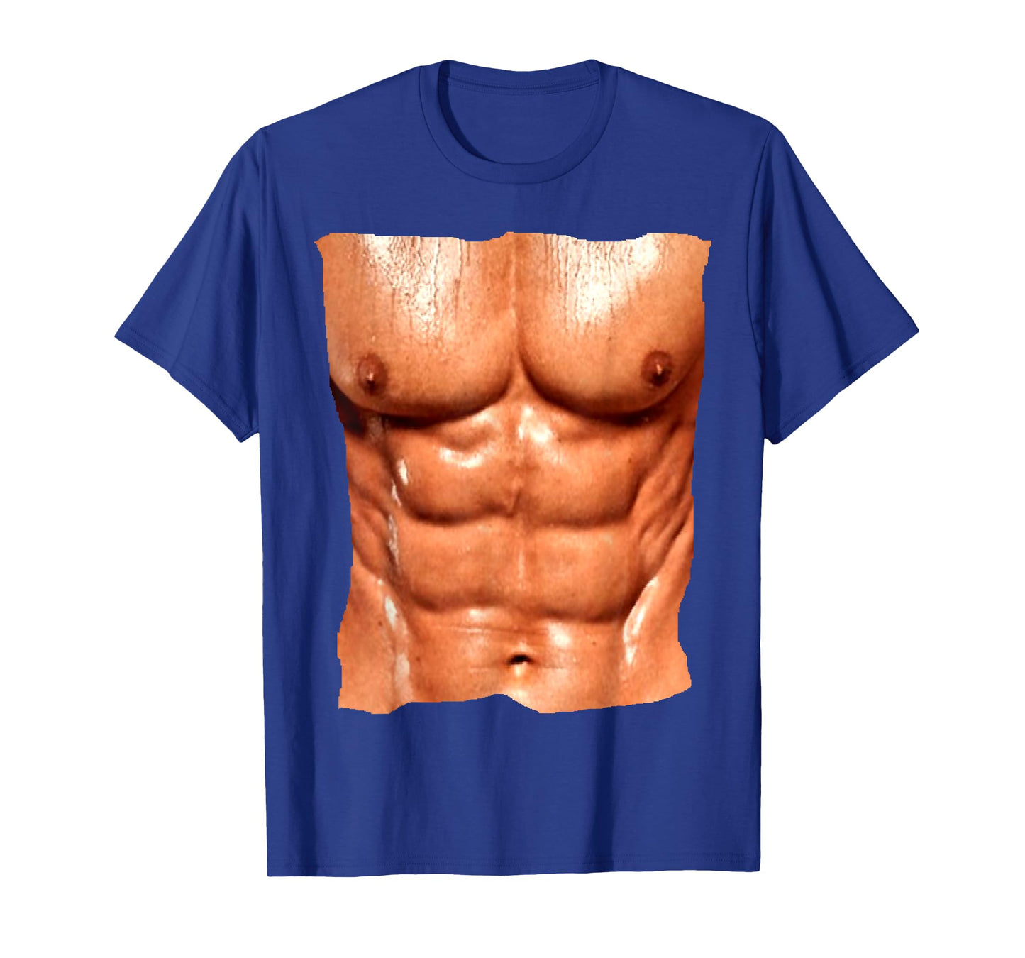 Replica Six Pack Abdomnial Abs Fake Muscle Chest T-Shirt T-Shirt