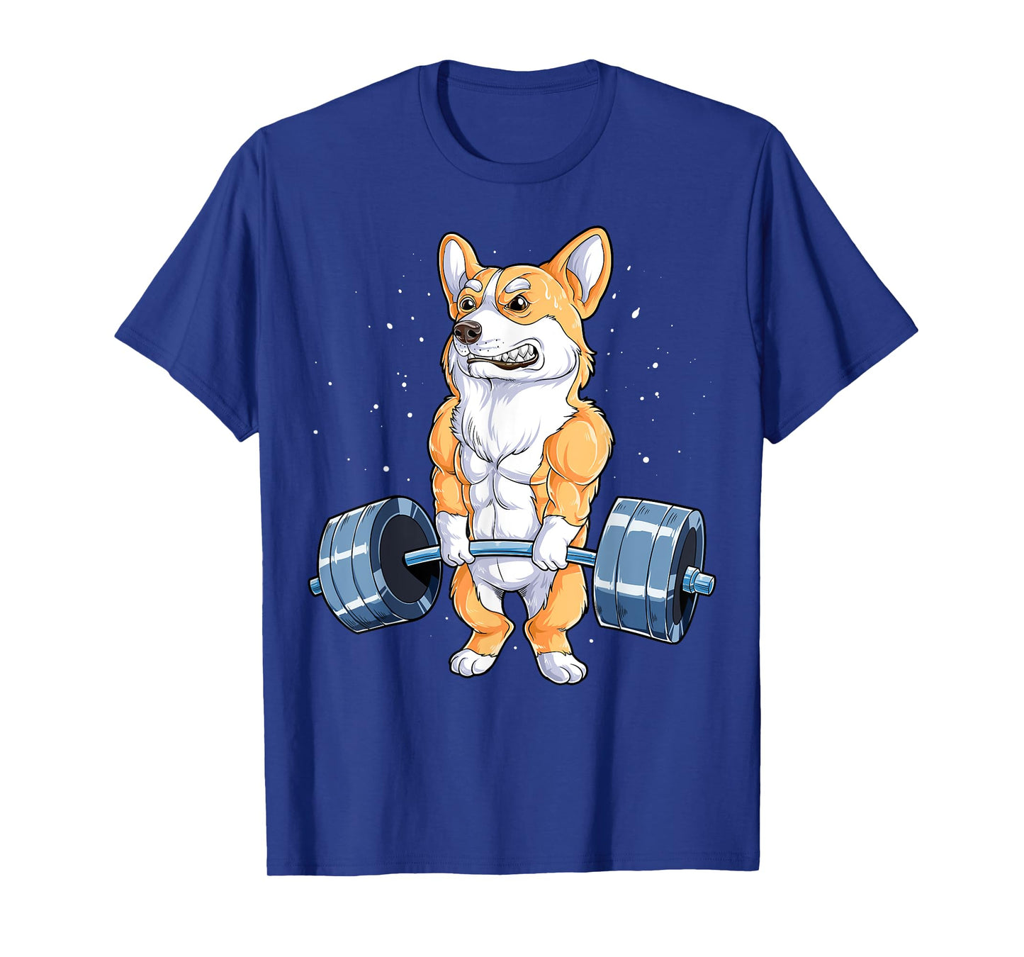 Corgi Weightlifting Funny Deadlift Men Fitness Gym Workout T-Shirt