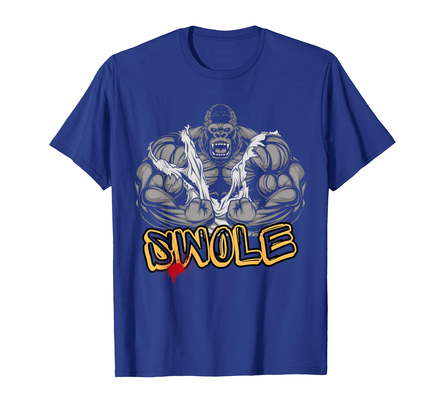 Gorilla mode strong bodybuilding Workout muscle Swole Monkey T-Shirt