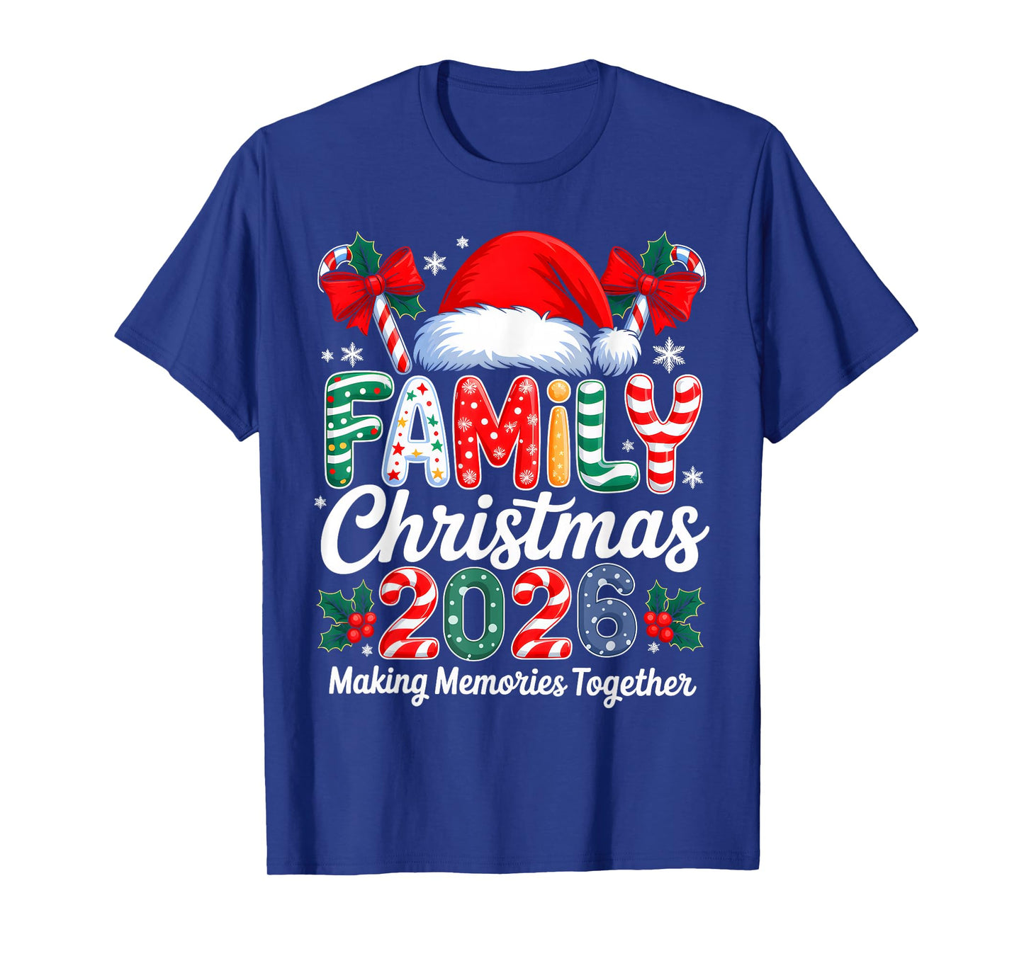 Family Christmas 2026 Matching Family Pajamas Xmas Squad T-Shirt