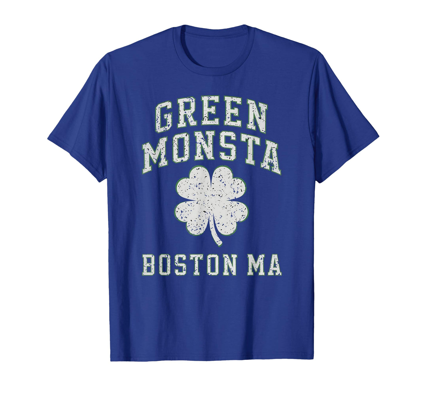 The Green Monsta Boston Irish Pride Distressed Clover T-Shirt