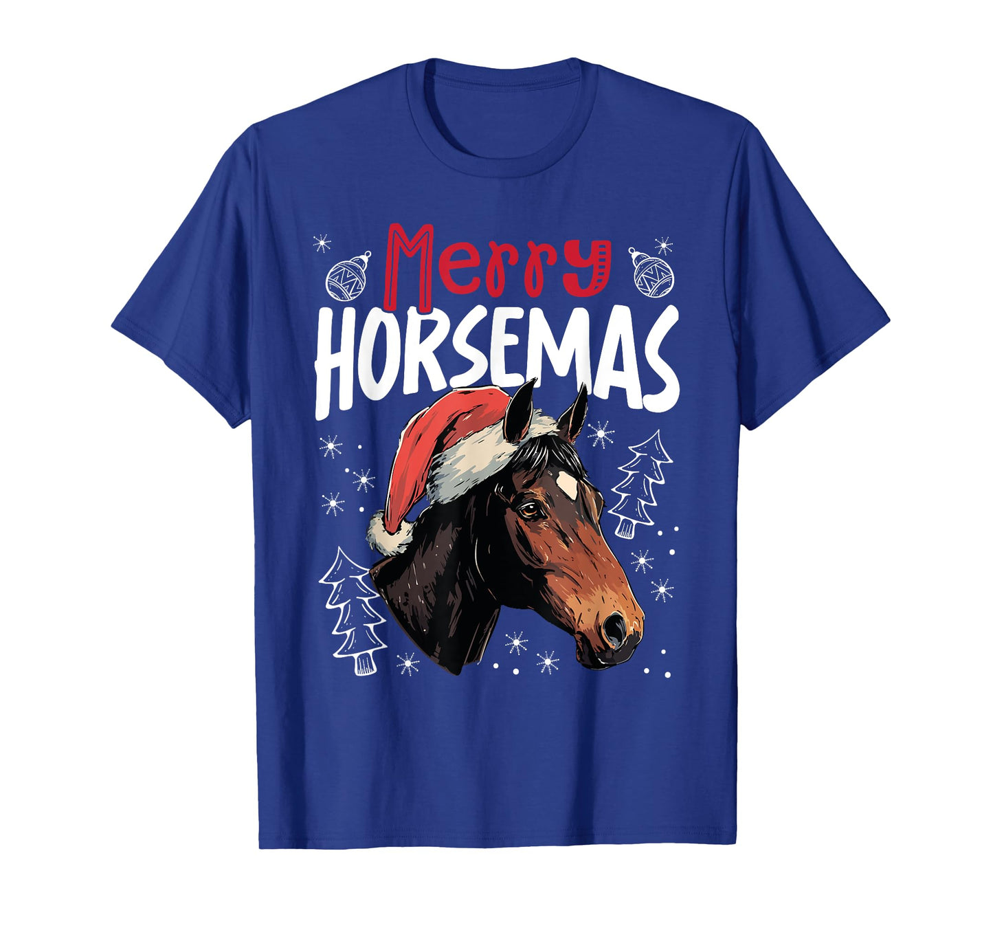 Merry Horsemas Funny Christmas Horse T-Shirt