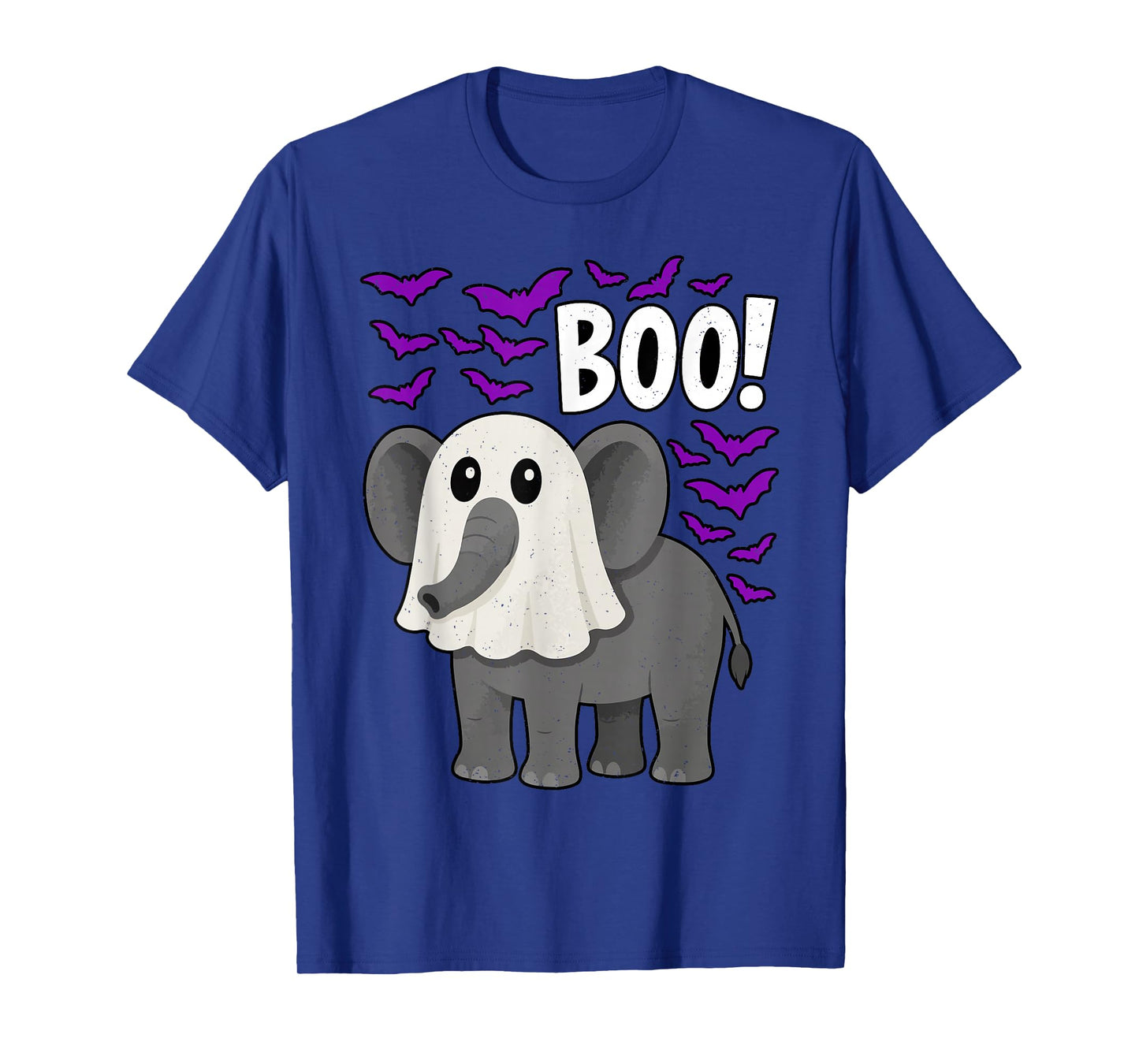 Boo Ghost Elephant Halloween Funny Zoo Animal Wildlife T-Shirt