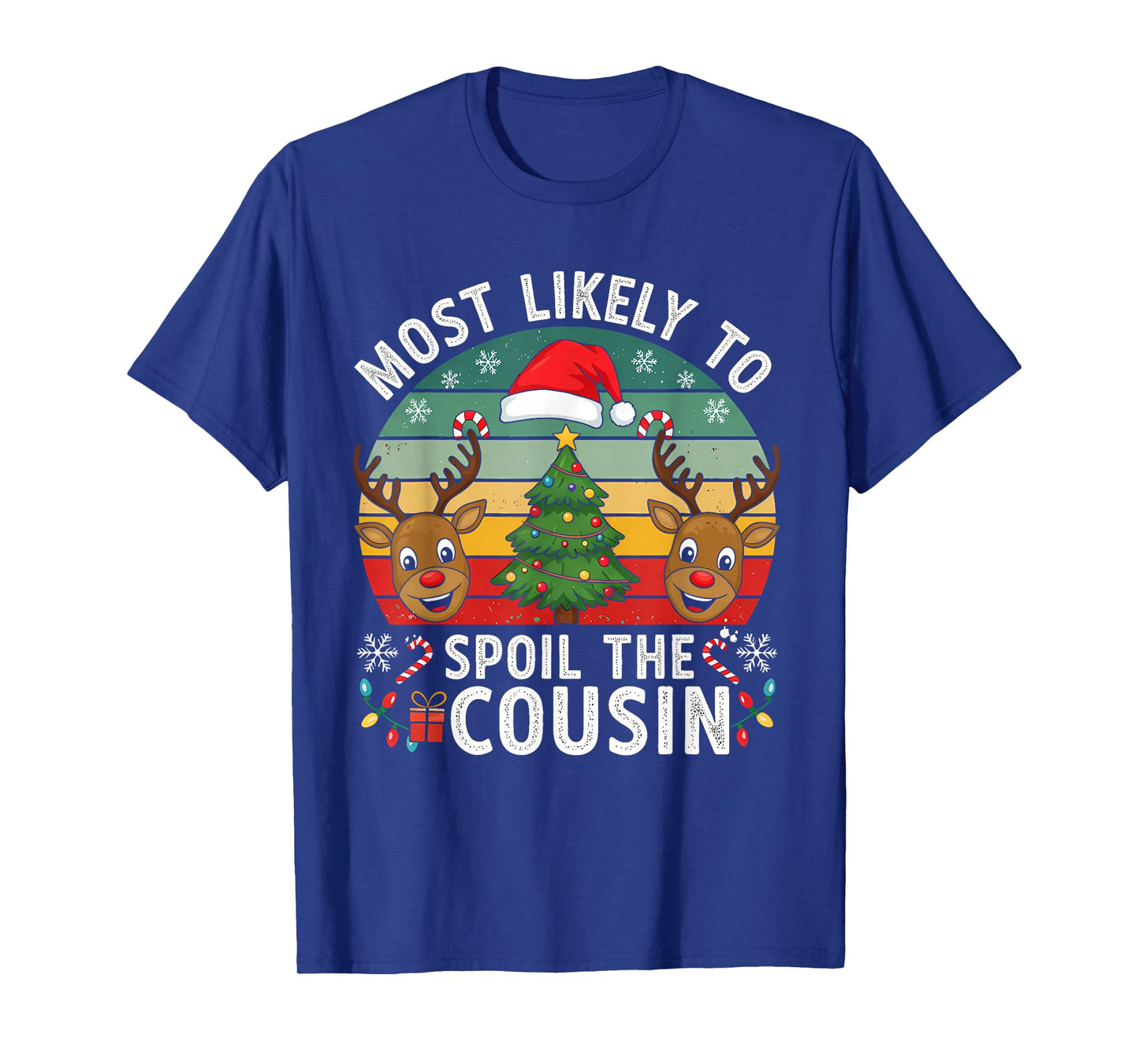Funny Most Likely to Spoil The Cousin Christmas Party T-Shirt