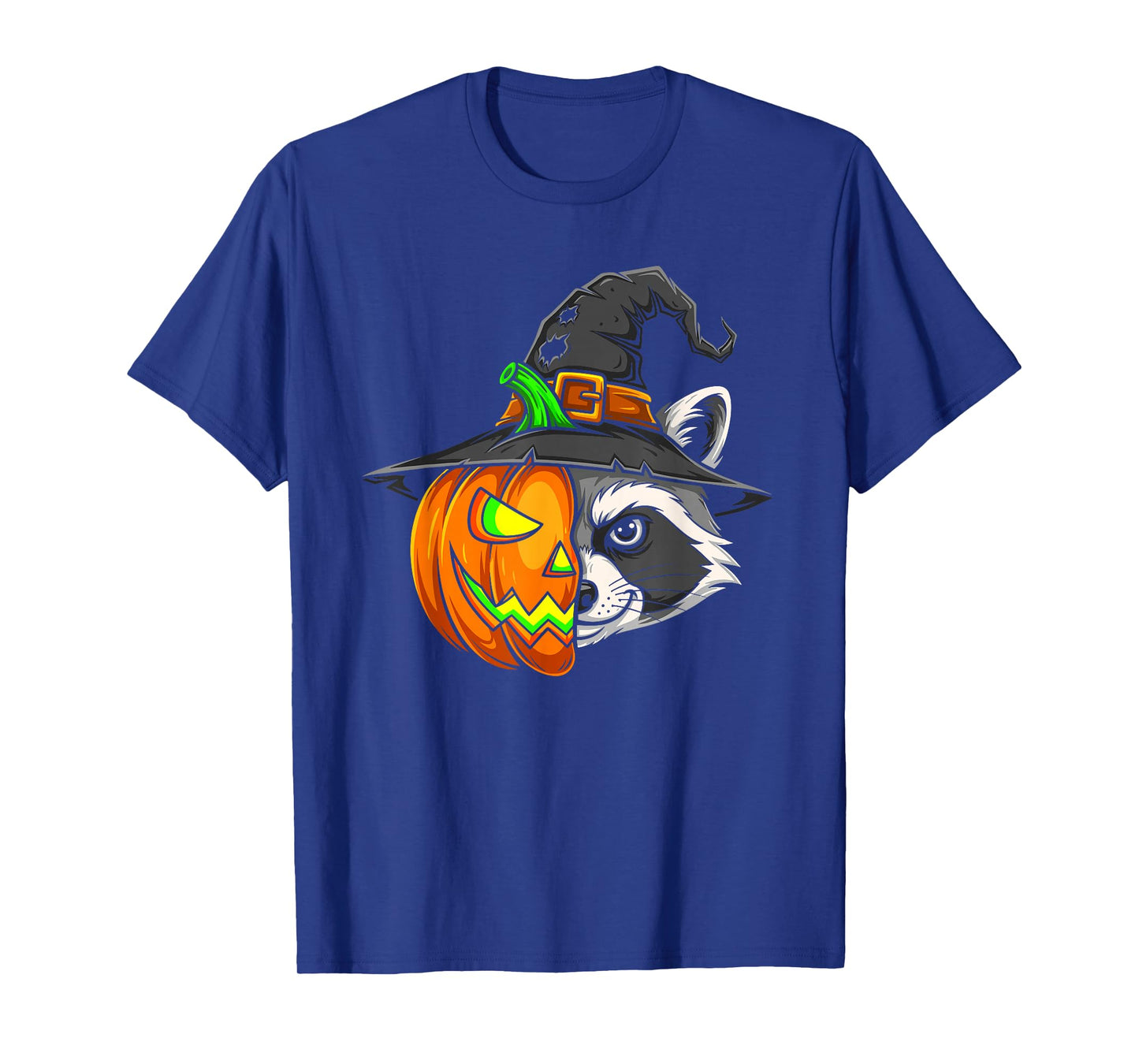 Raccoon Pumpkin Jack O Lantern Halloween Kids Mens Womens T-Shirt