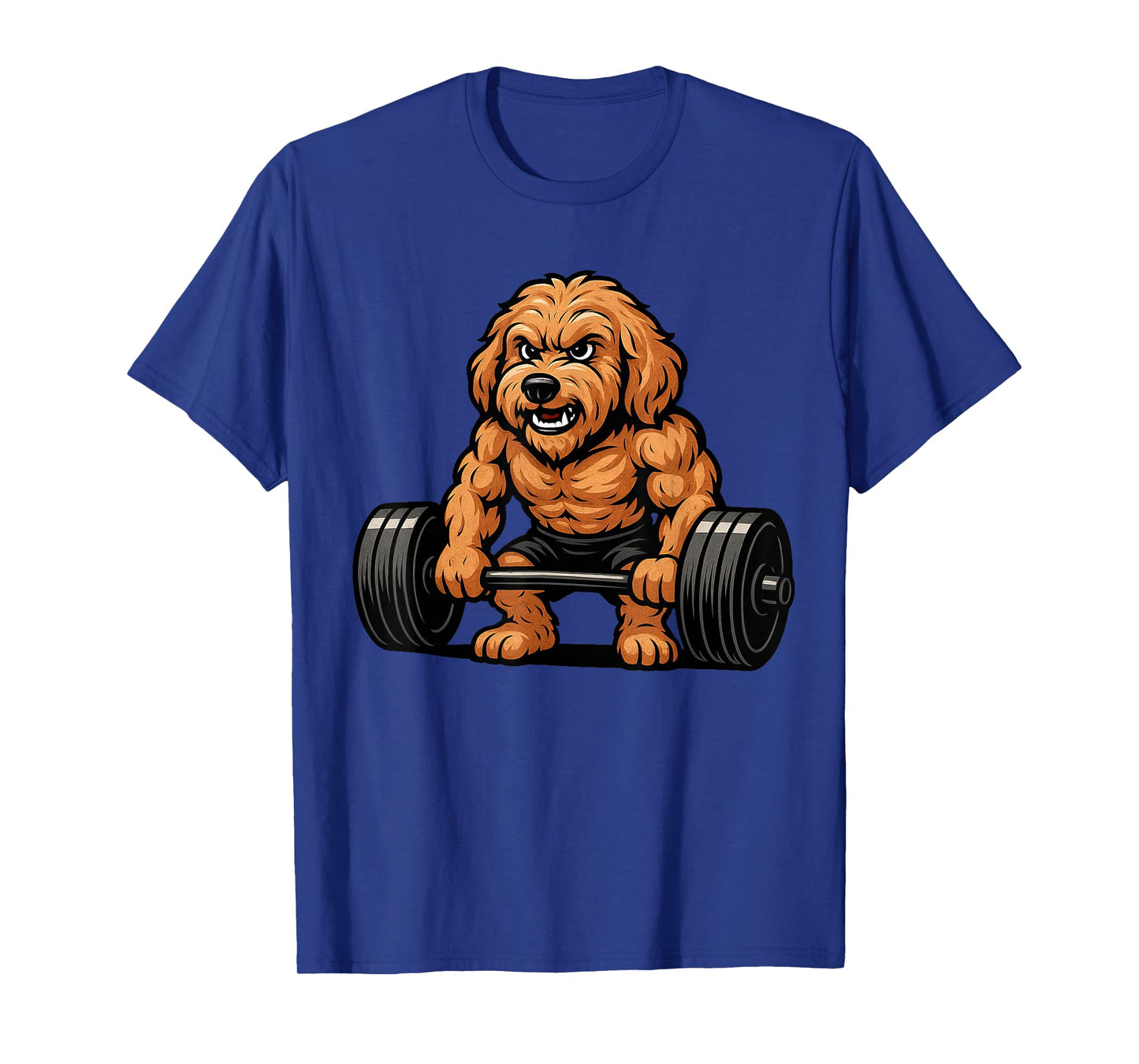 Goldendoodle Weightlifting Bodybuilder Workout Gym Dog Lover Men Women Kids T-Shirt