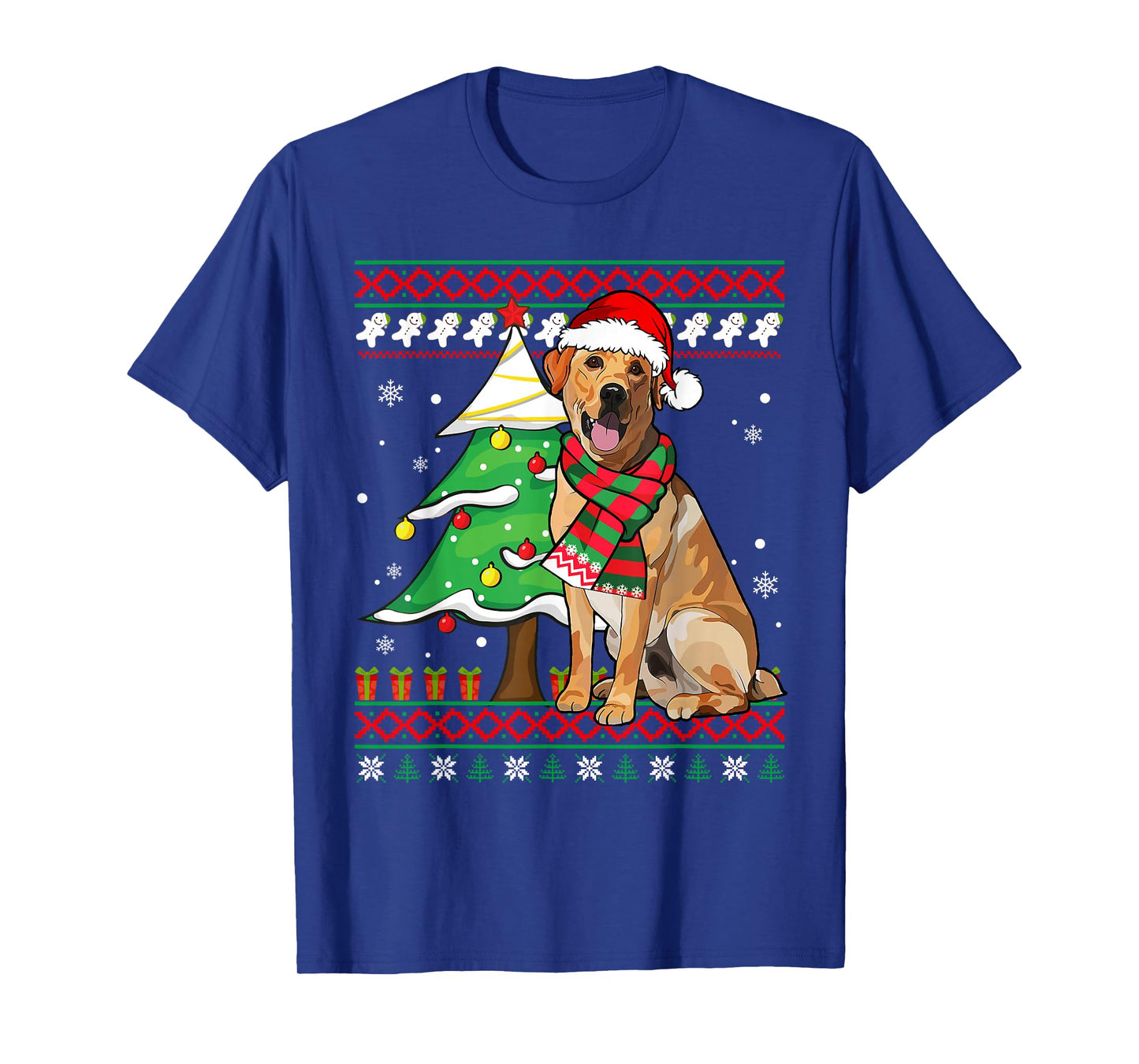 Funny Labrador Christmas Santa Ugly Sweater Lab Dog Lover T-Shirt