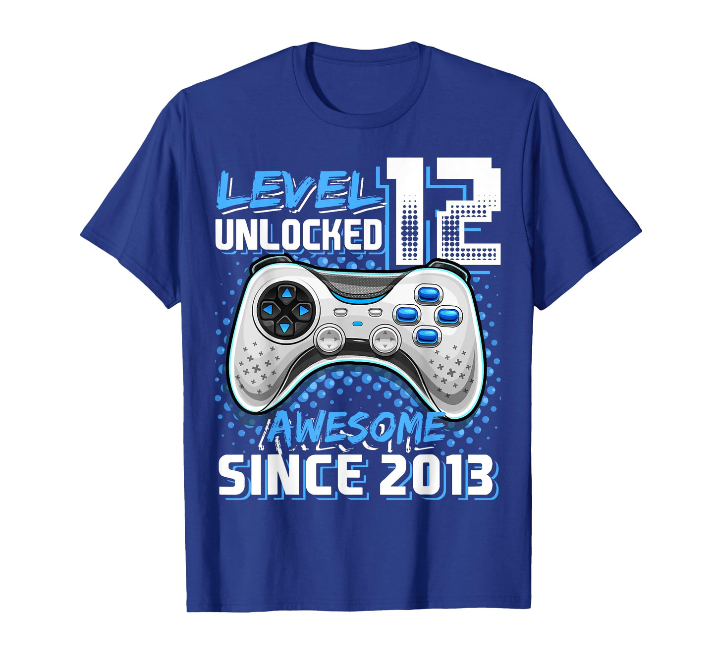 12th Birthday Boy Level 12 Gamer 12 Year Video Game Party T-Shirt