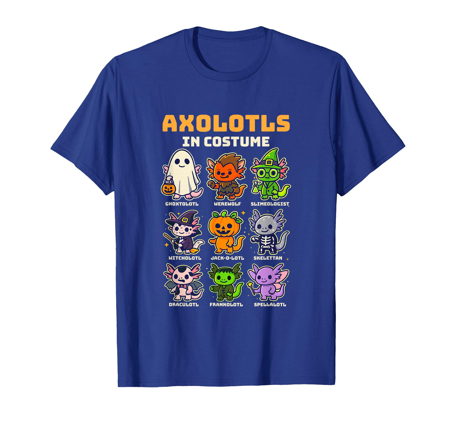 Axolotl Halloween Costume Funny Animal Cute Pet T-Shirt