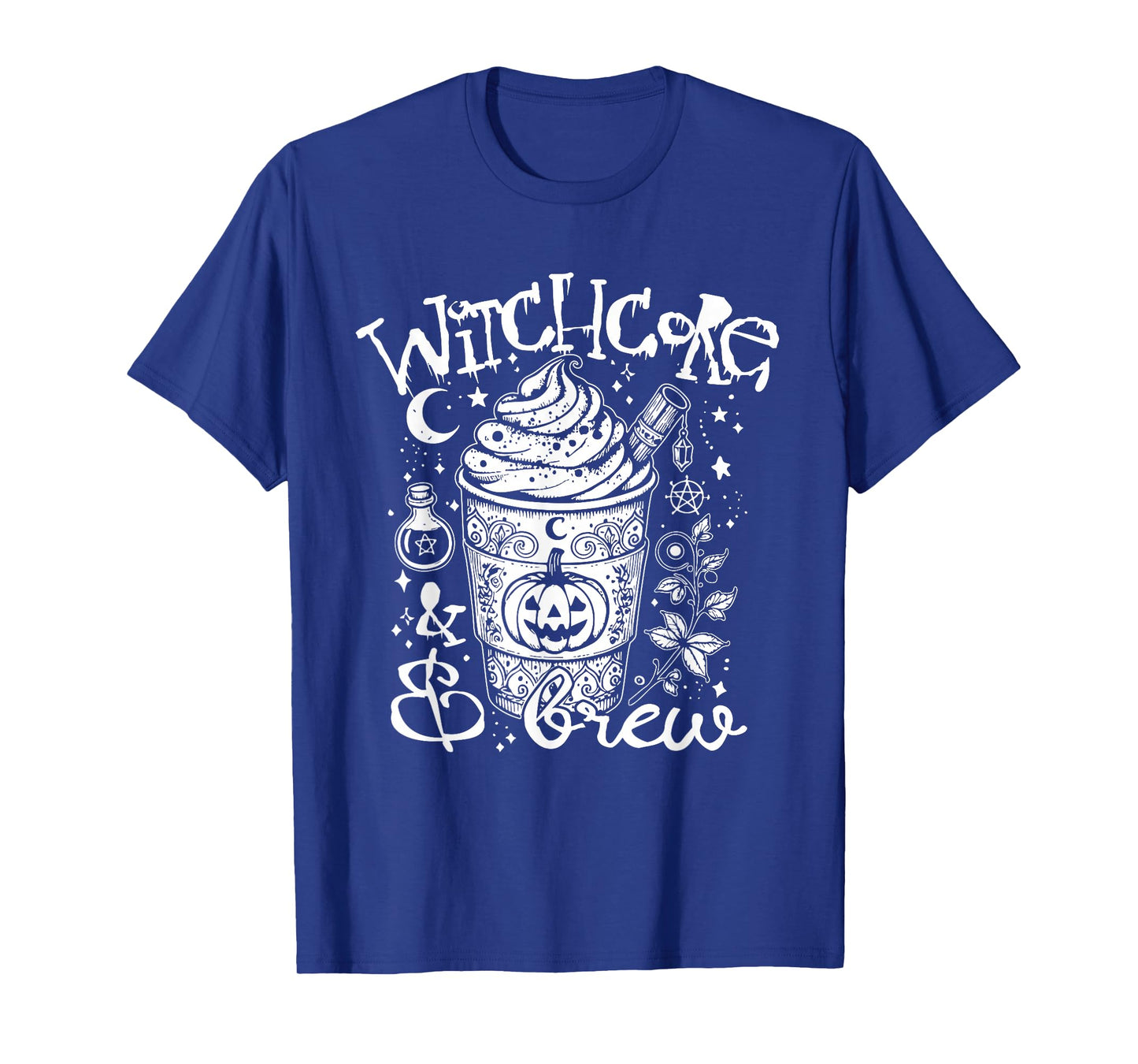 Funny Witch Witchcore & Brew, Halloween Pumpkin Coffee Lover T-Shirt