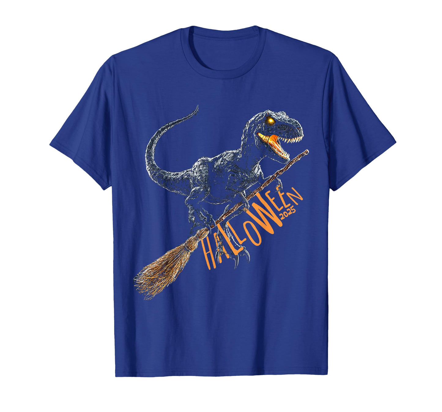 Halloween 2025 Dinosaur Witch Costume Fun T-Shirt