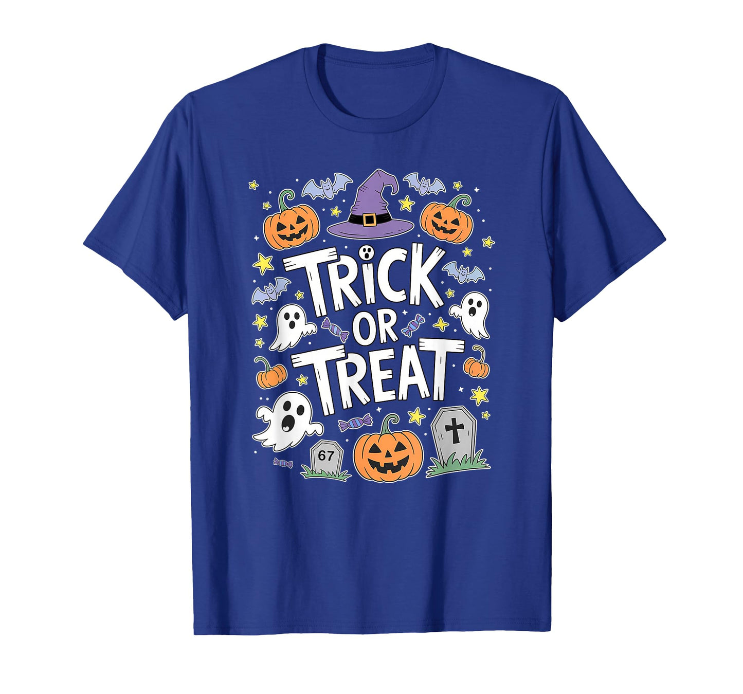Trick or Treat Cute Doodle Halloween T-Shirt