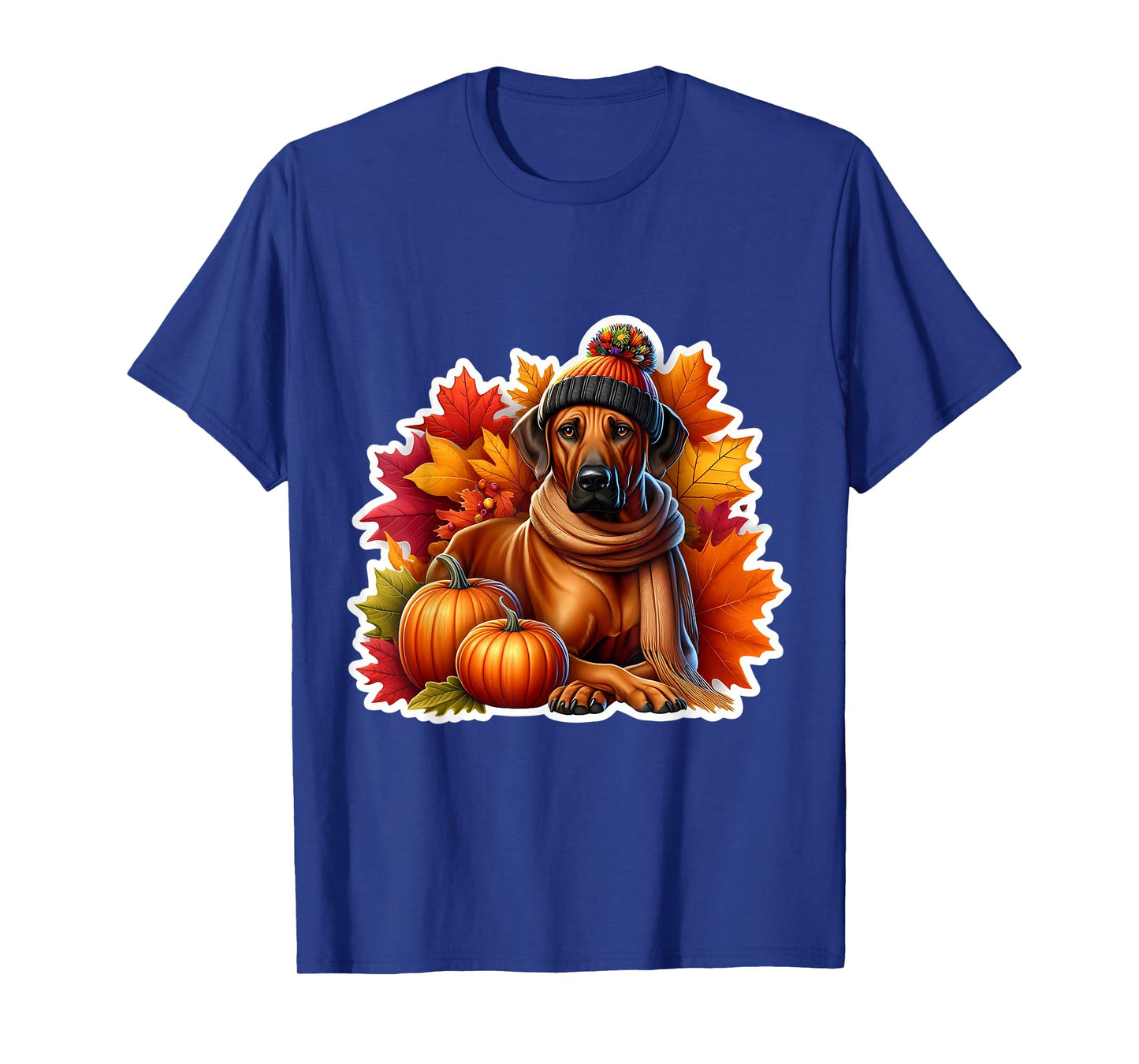 Autumn Fall Rhodesian Ridgeback Dog Owner Lover Vintage Mom T-Shirt
