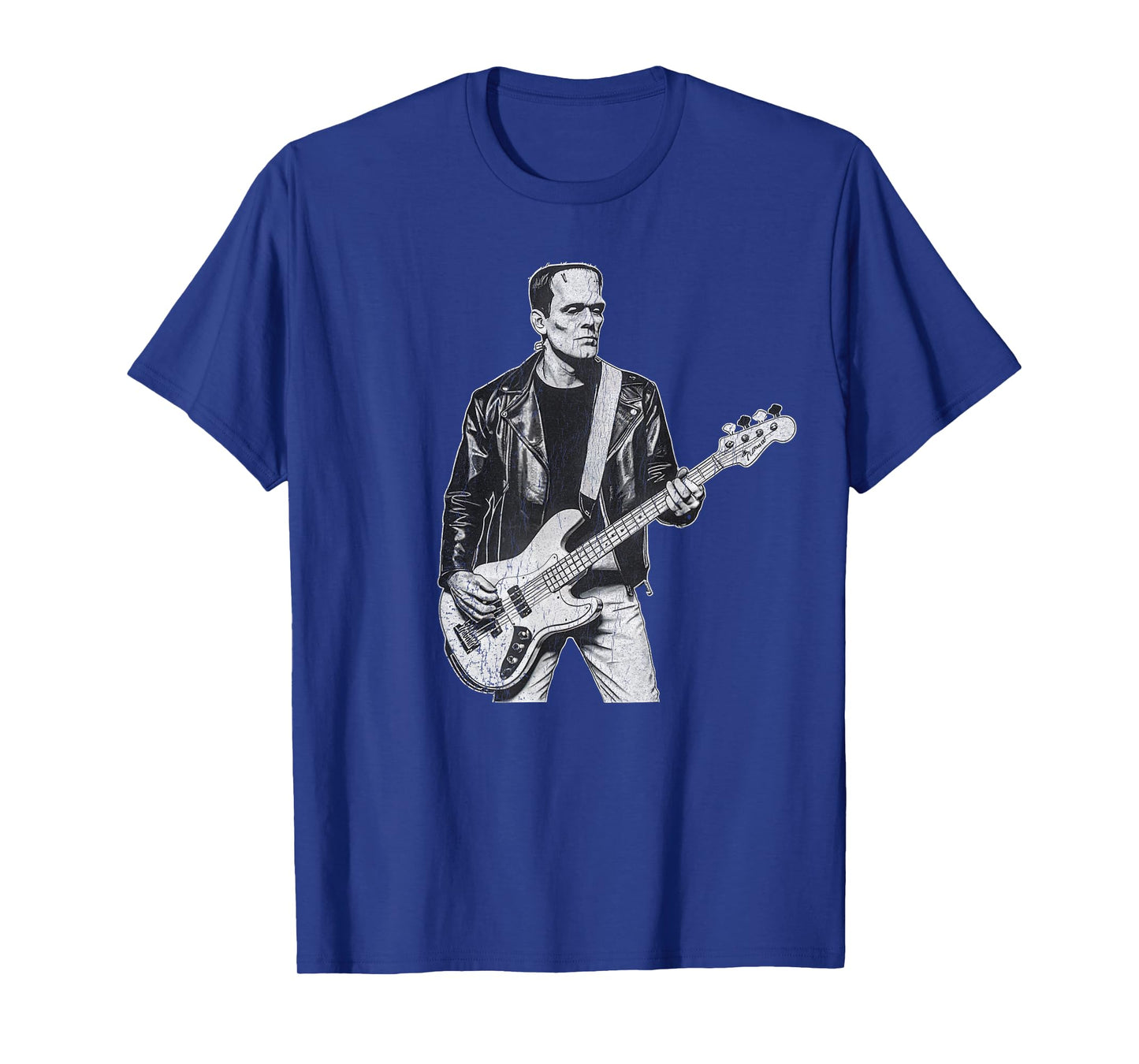 Vintage Frankenstein Bass Player Bass Guitar Rock and Roll T-Shirt