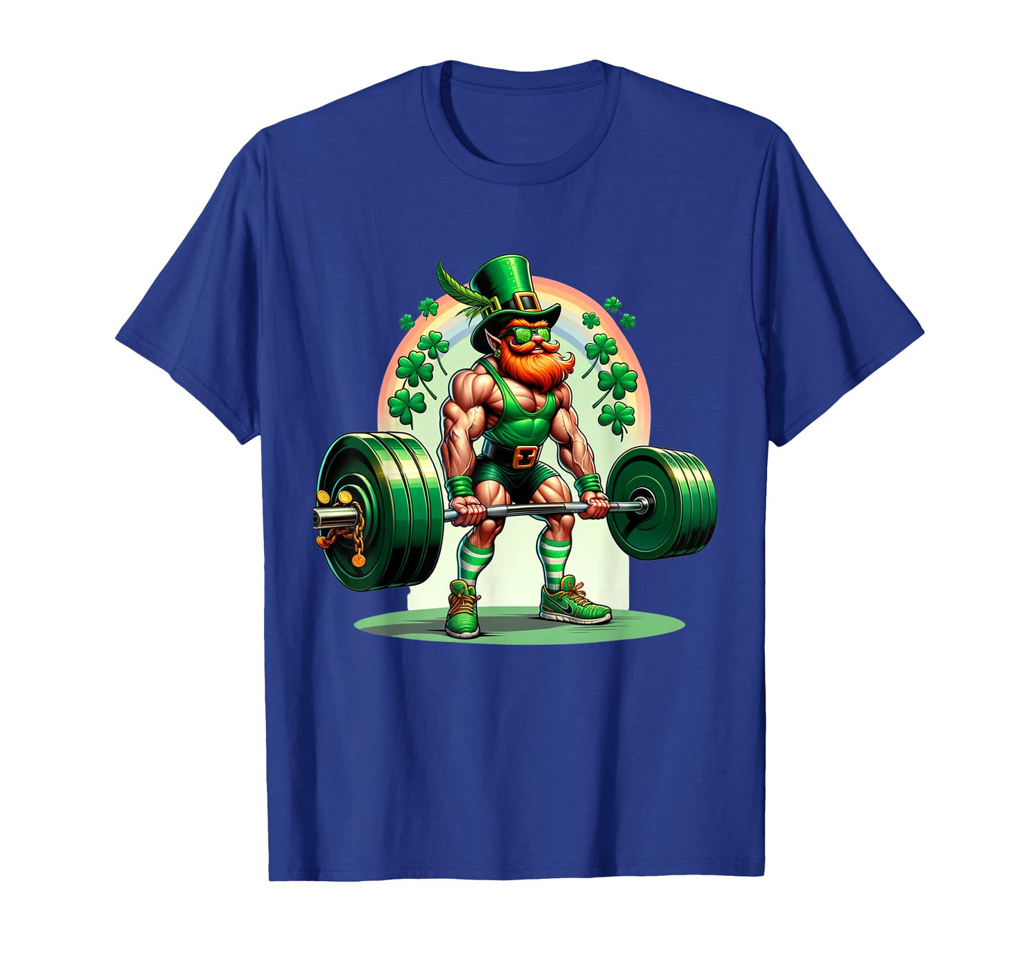 Leprechaun Deadlift Fitness Weightlifting St. Patricks Day T-Shirt