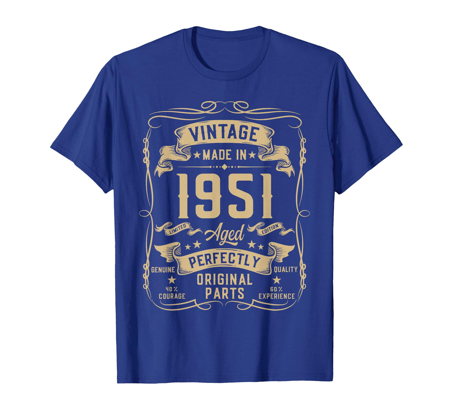 Vintage 1951 74yr 74th Birthday Gifts for Men 74 Years Old T-Shirt