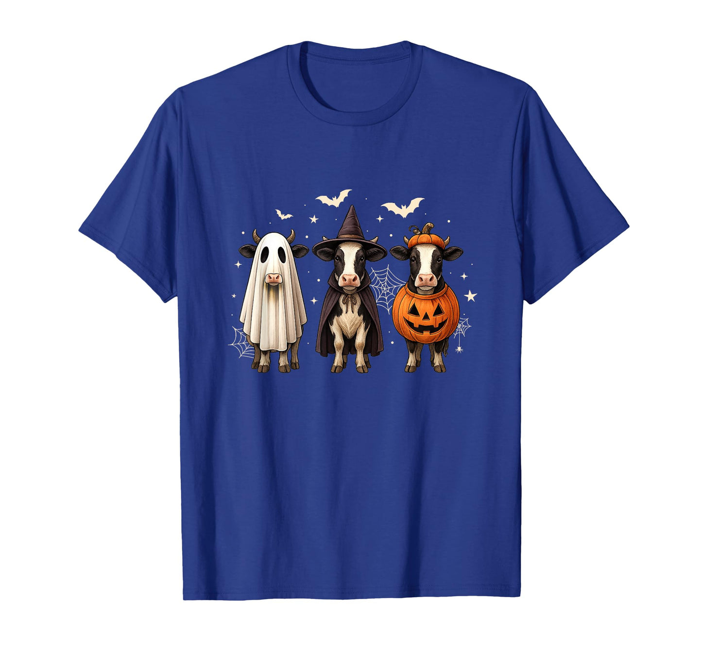 Funny Cow Ghost Witch Pumpkin Halloween Costume Spooky T-Shirt