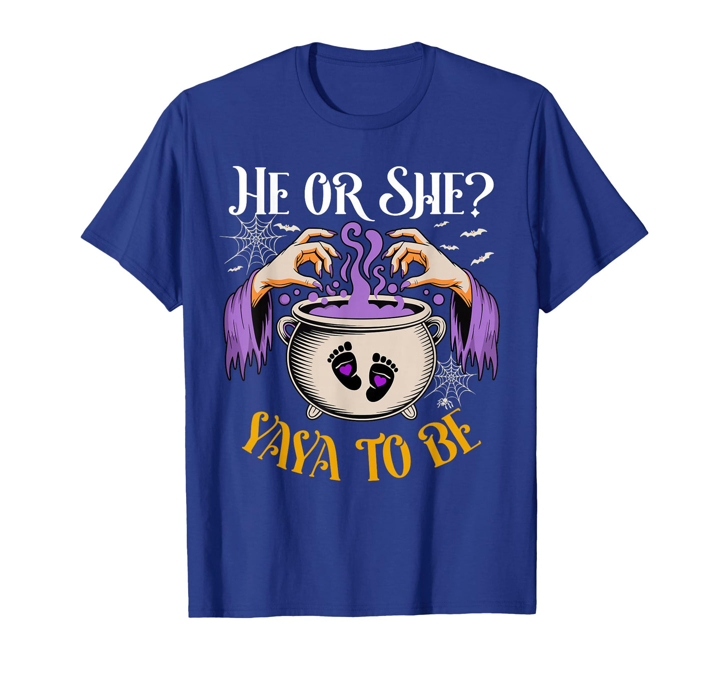 He Or She Yaya to Be Baby Reveal Halloween Costume T-Shirt