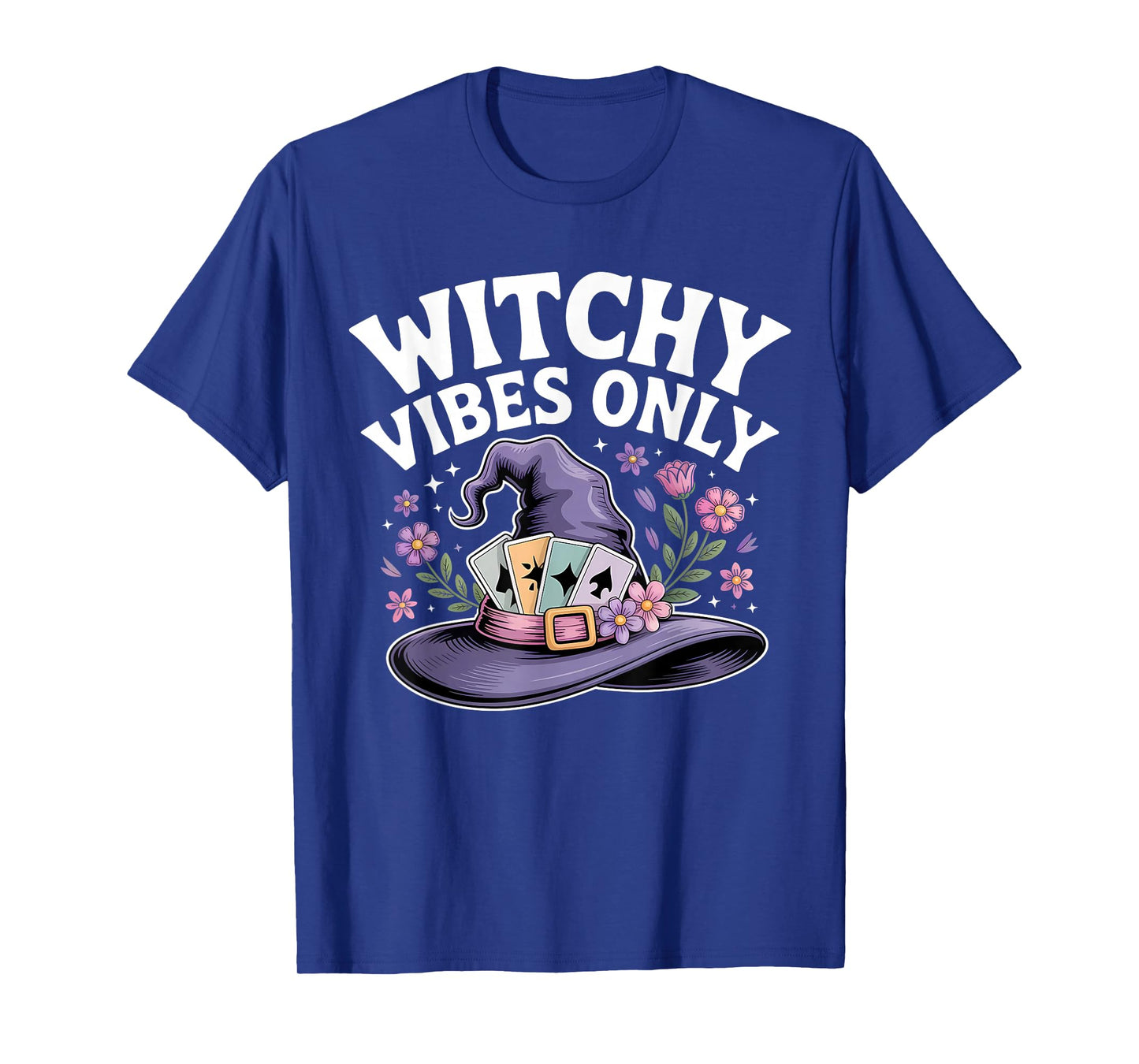 Witchy Vibes Only Floral Tarot T-Shirt